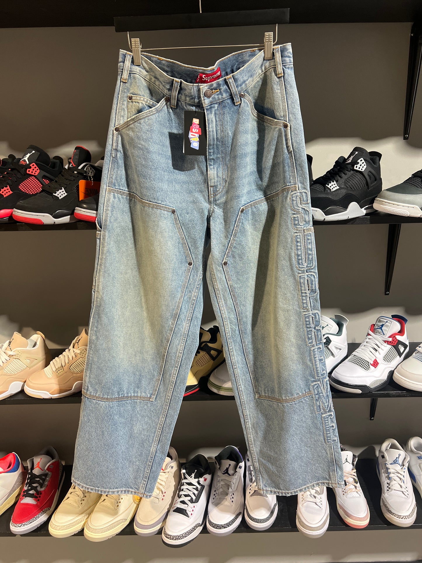 Supreme Reflective Double Knee Denim Jeans