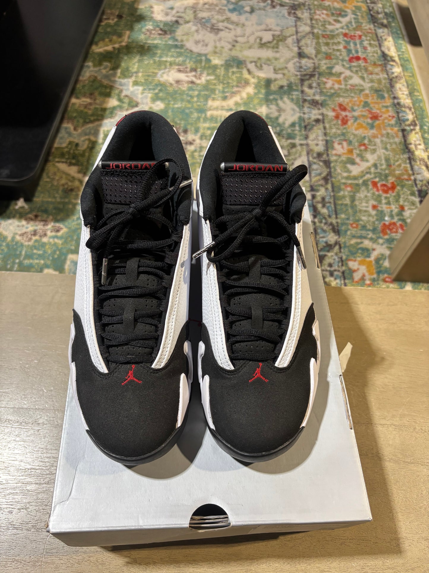 Jordan 14 Black Toe Used Sz 10.5