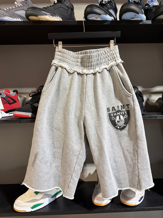 Saint Vanity Grey Raiders Shorts Sz S