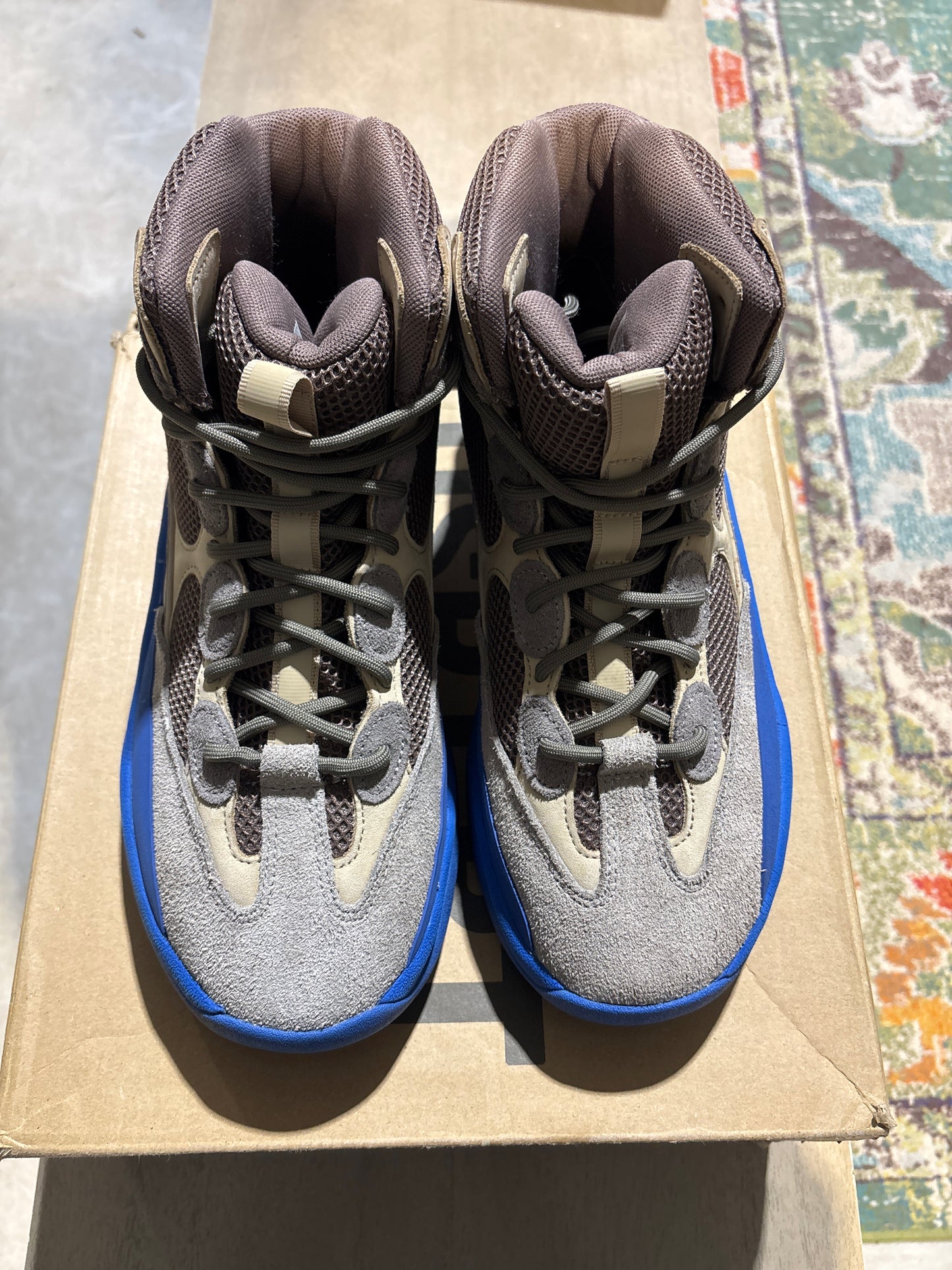 Yeezy Desert Boot Taupe Blue Used Sz 11.5