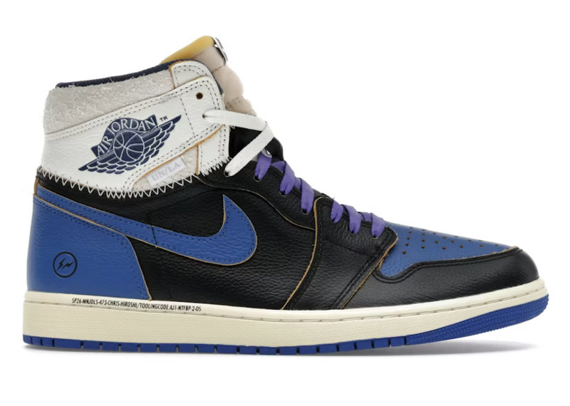 Jordan 1 Retro High OG SP Fragment x Union LA Sport Royal
