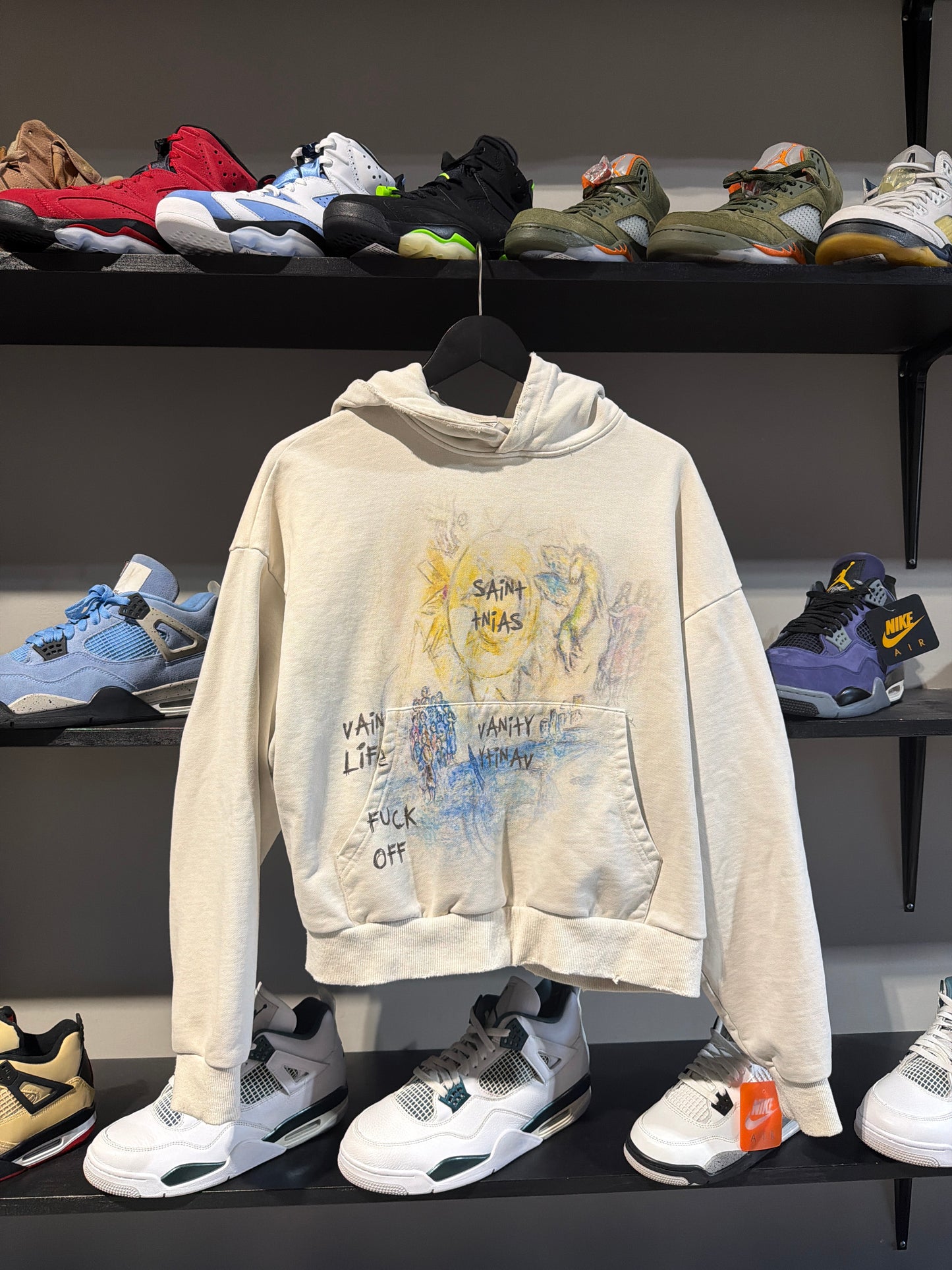 Saint Vanity F*ck Off Hoodie White Sz M
