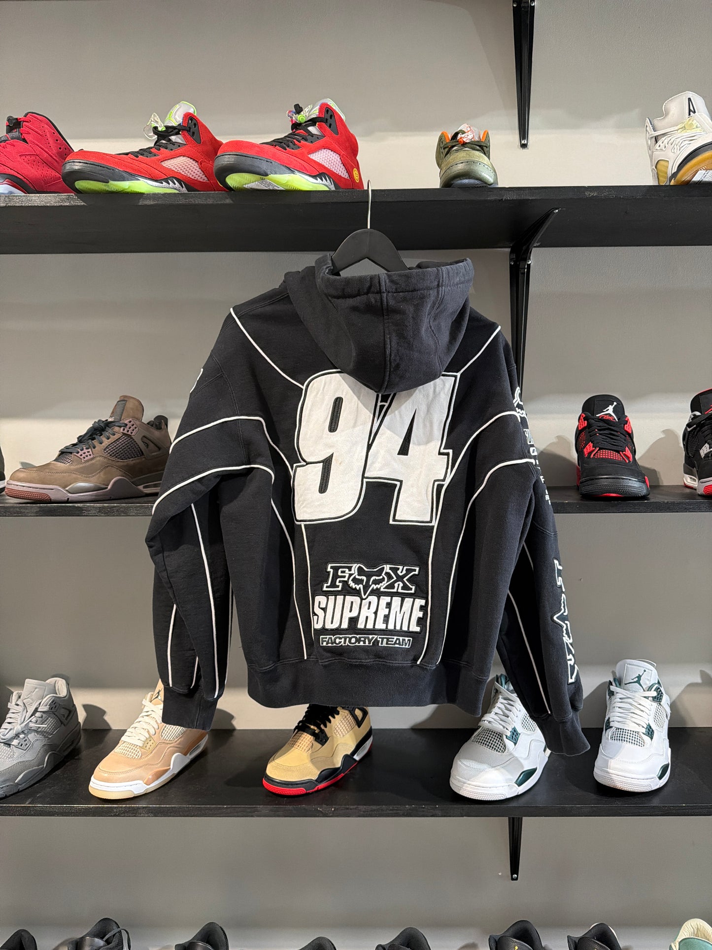 Supreme x Fox Black and White Zipup