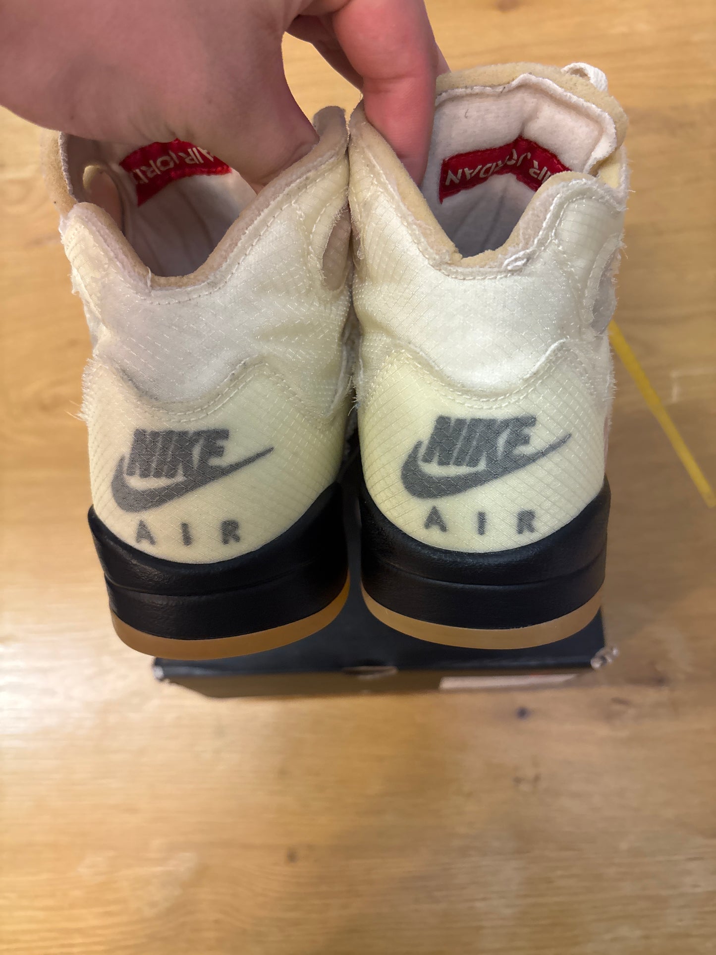 OFF-WHITE X AIR JORDAN 5 SP SAIL Used Sz 8