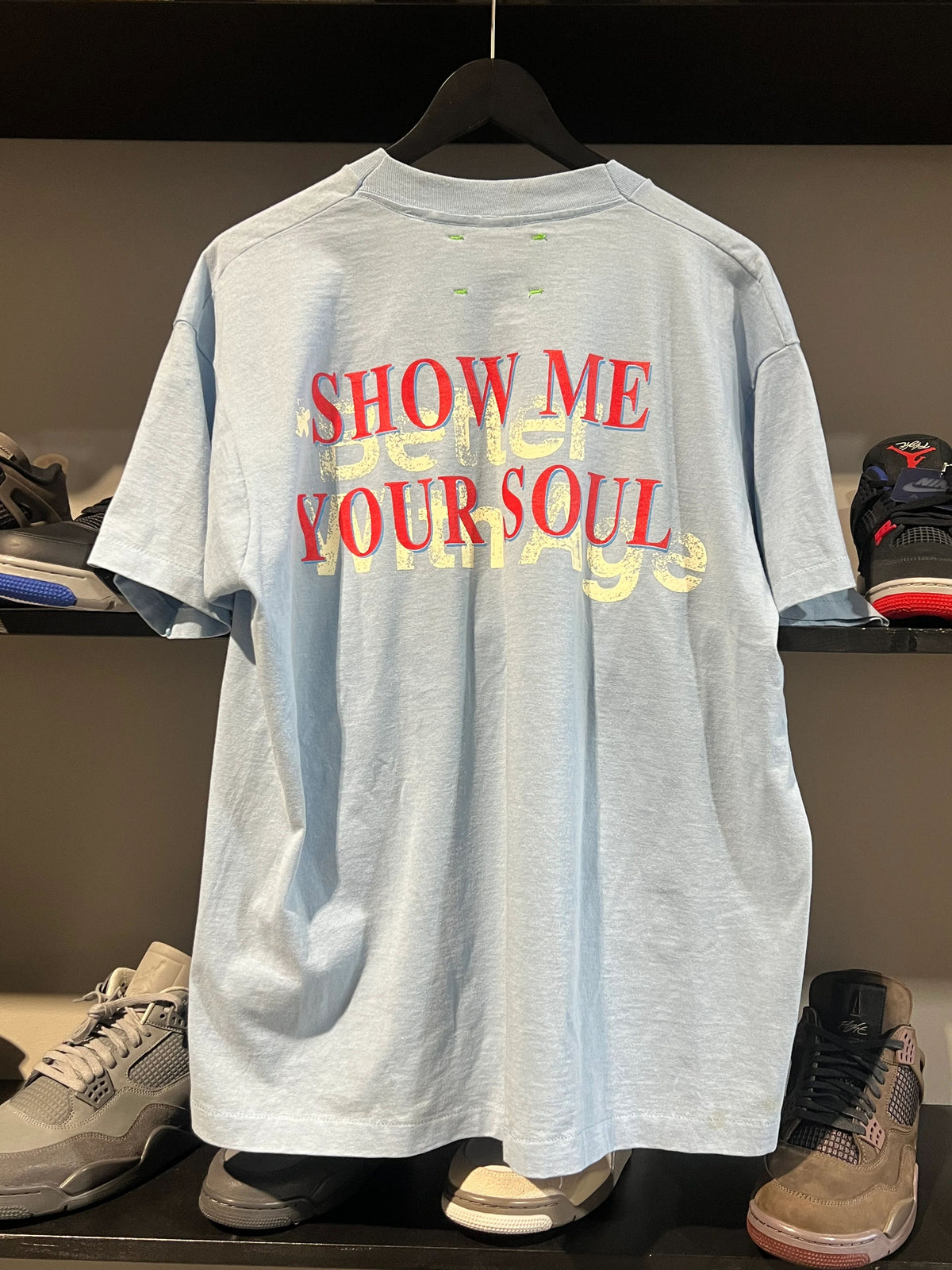 Better With Age Expose Yourself Light Blue Tee