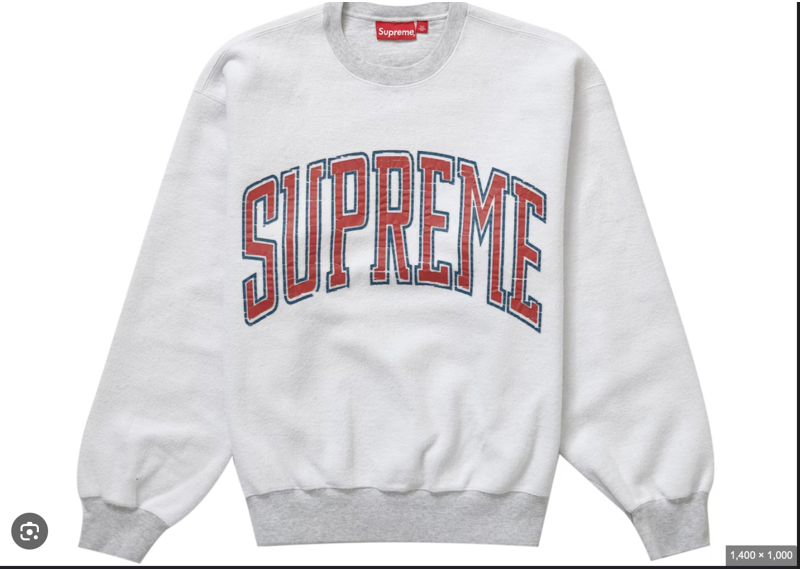 Supreme inside out crewneck