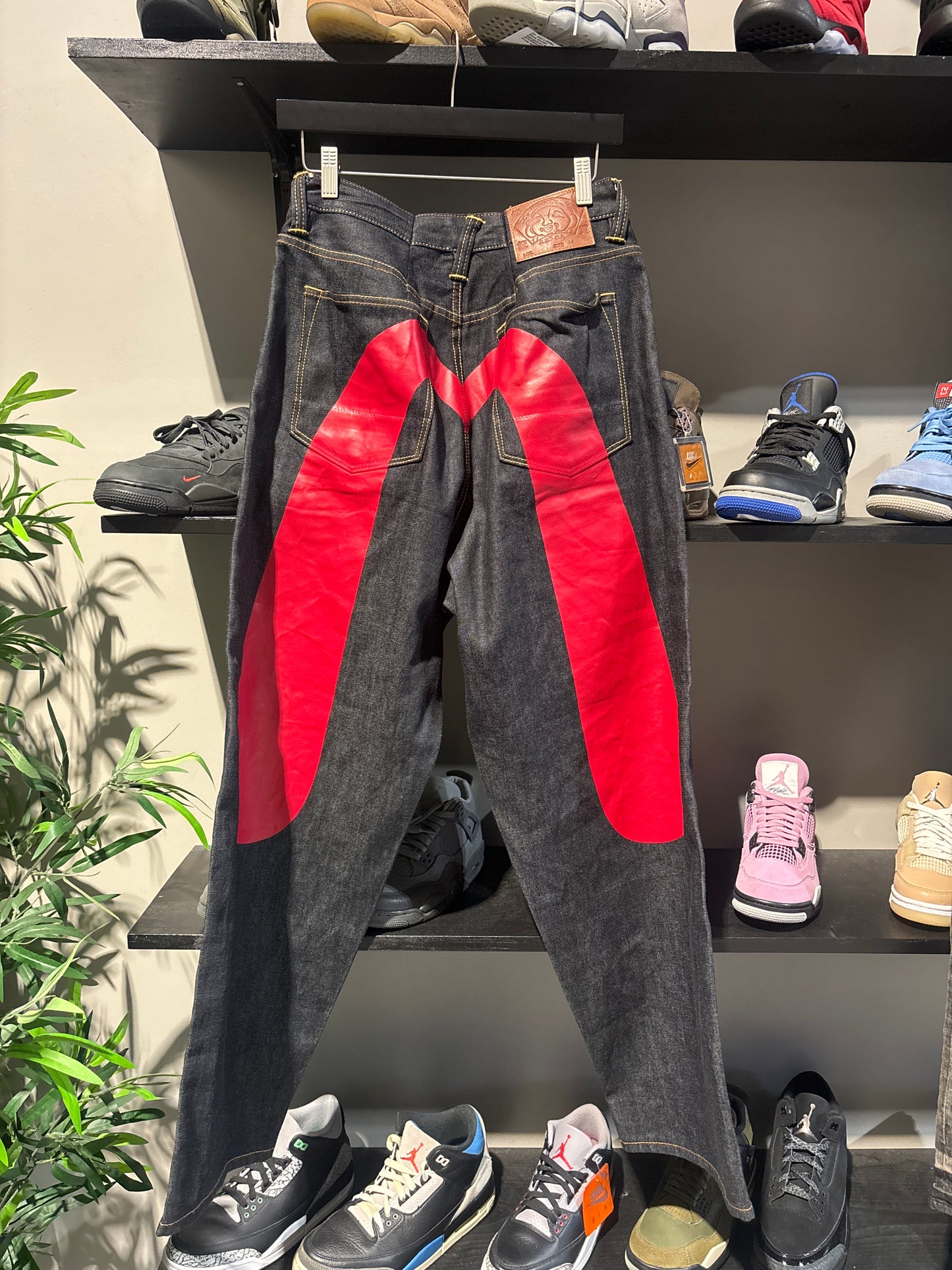 Evisu Indigo/Red Denim Sz 32