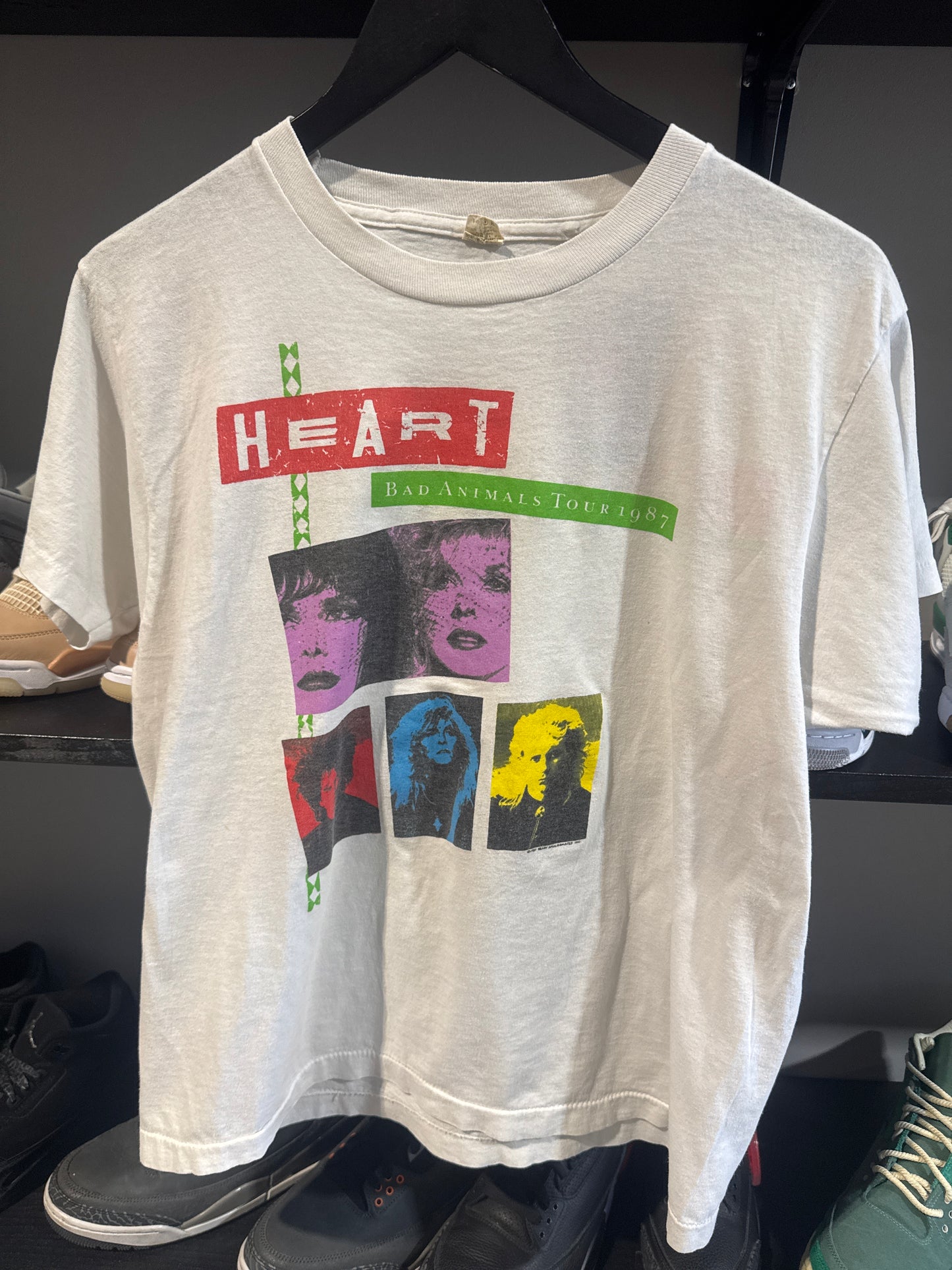 Vintage Heart Bad Animals 1987 Tour Tee