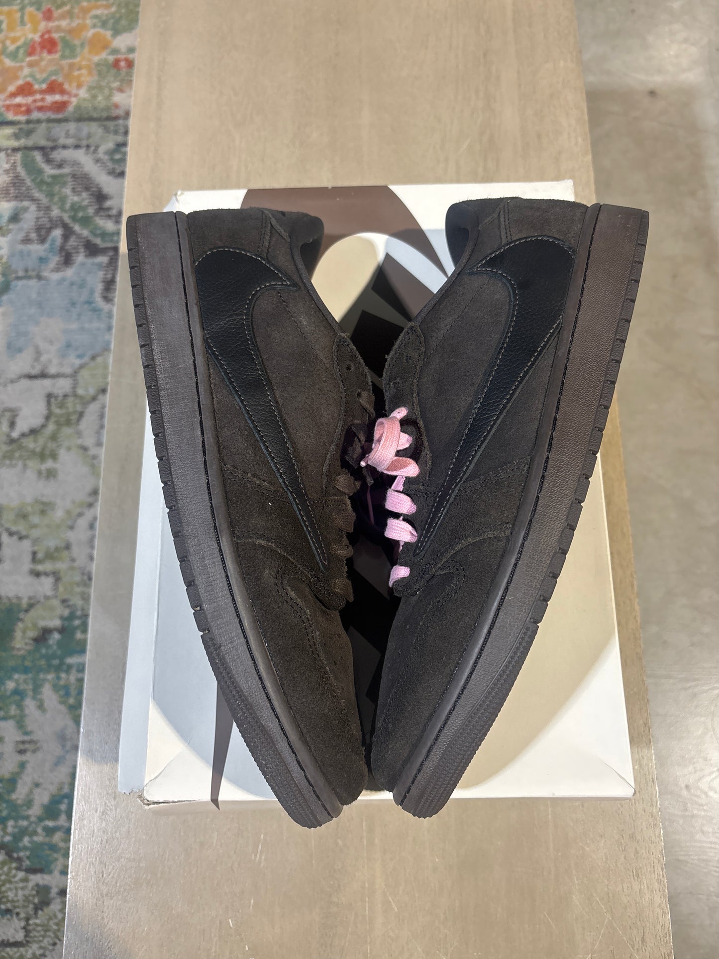 Jordan 1 Travis Scott Velvet Brown Used Sz 12 (2)