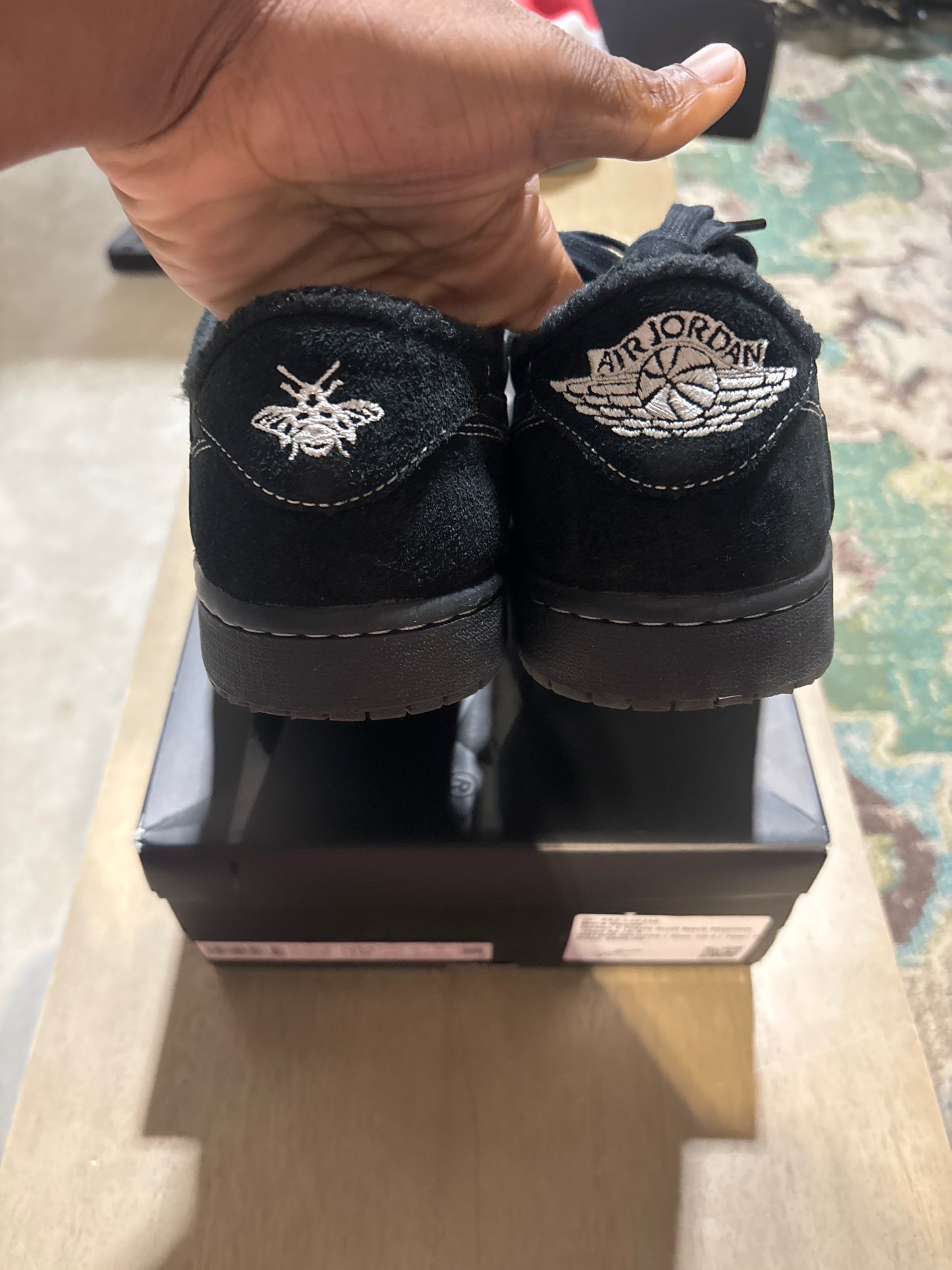Jordan 1 Travis Scott Black Phantom Used Sz 10.5