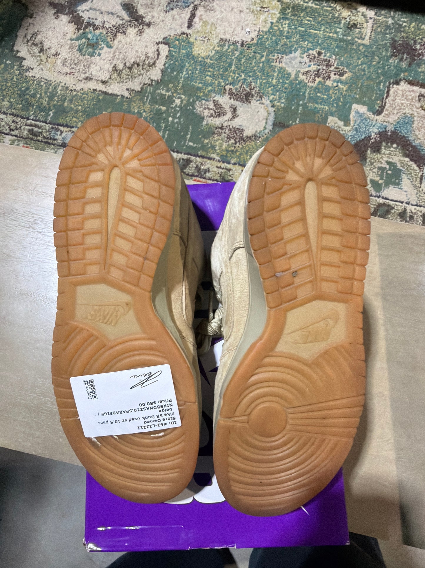 nike SB Dunk Used sz 10.5 parachute beige