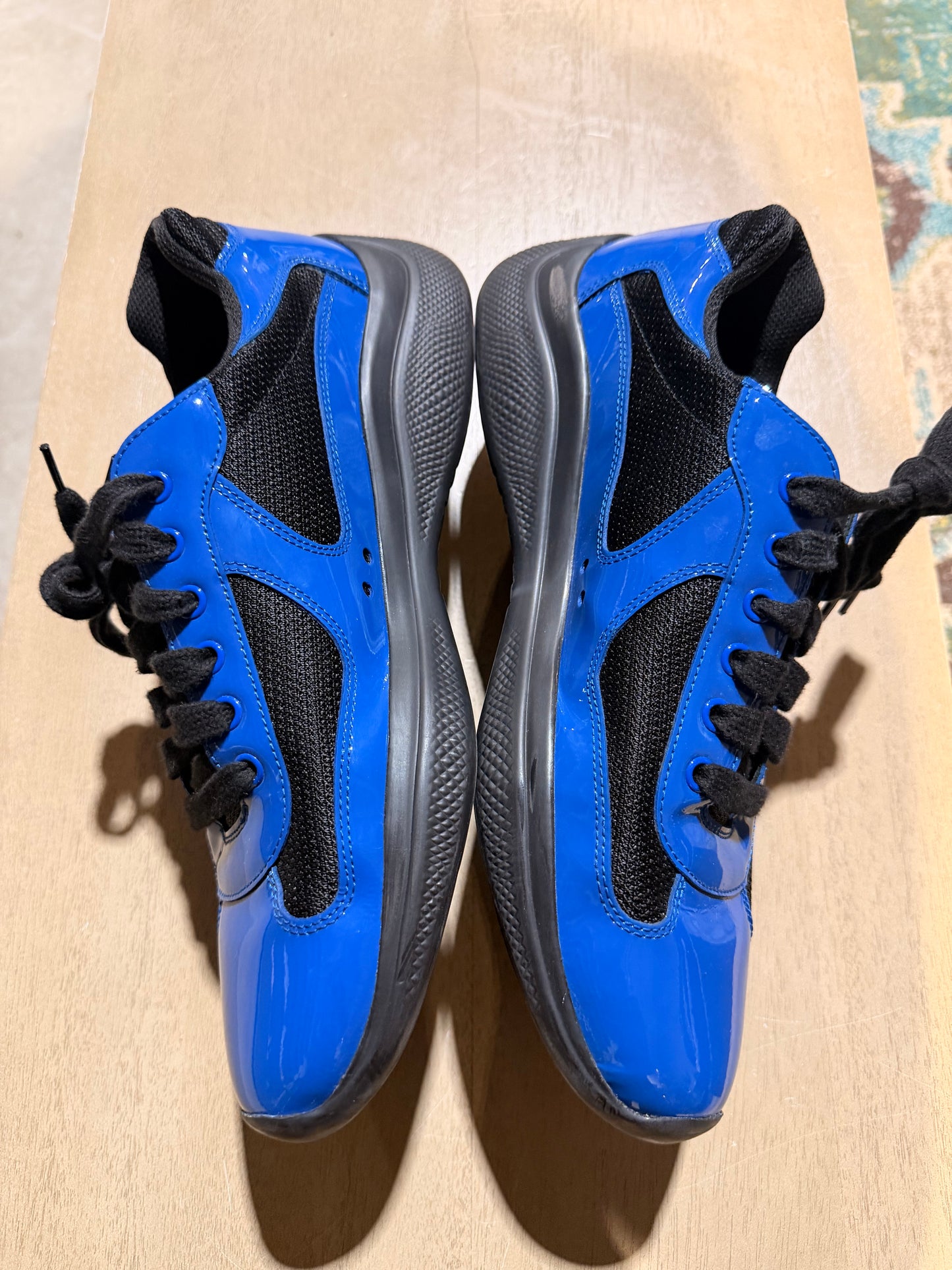Prada Cup Blue/Black Used Sz 8 NB