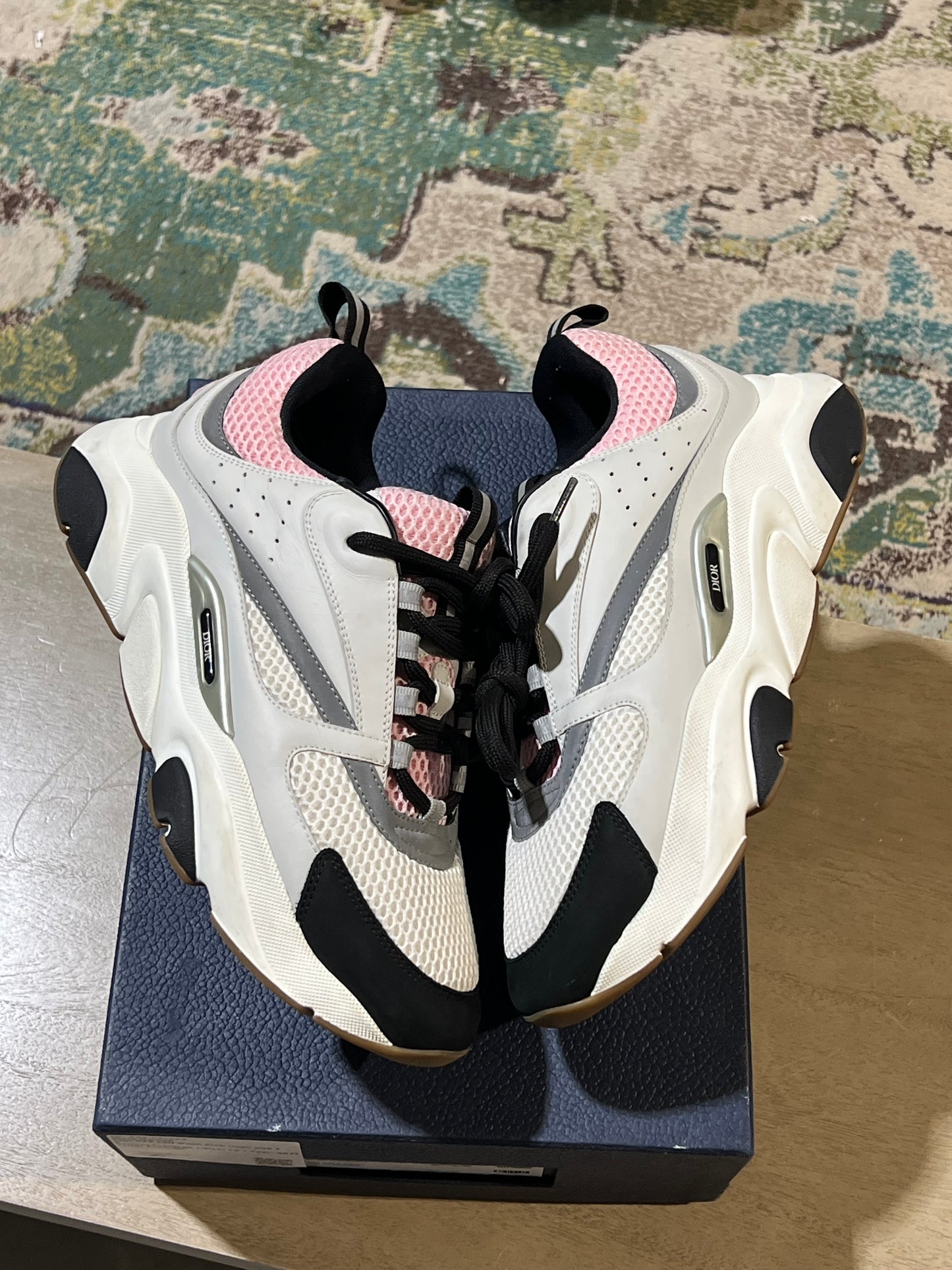 Dior B22 Calf Mesh Pink Used size 10