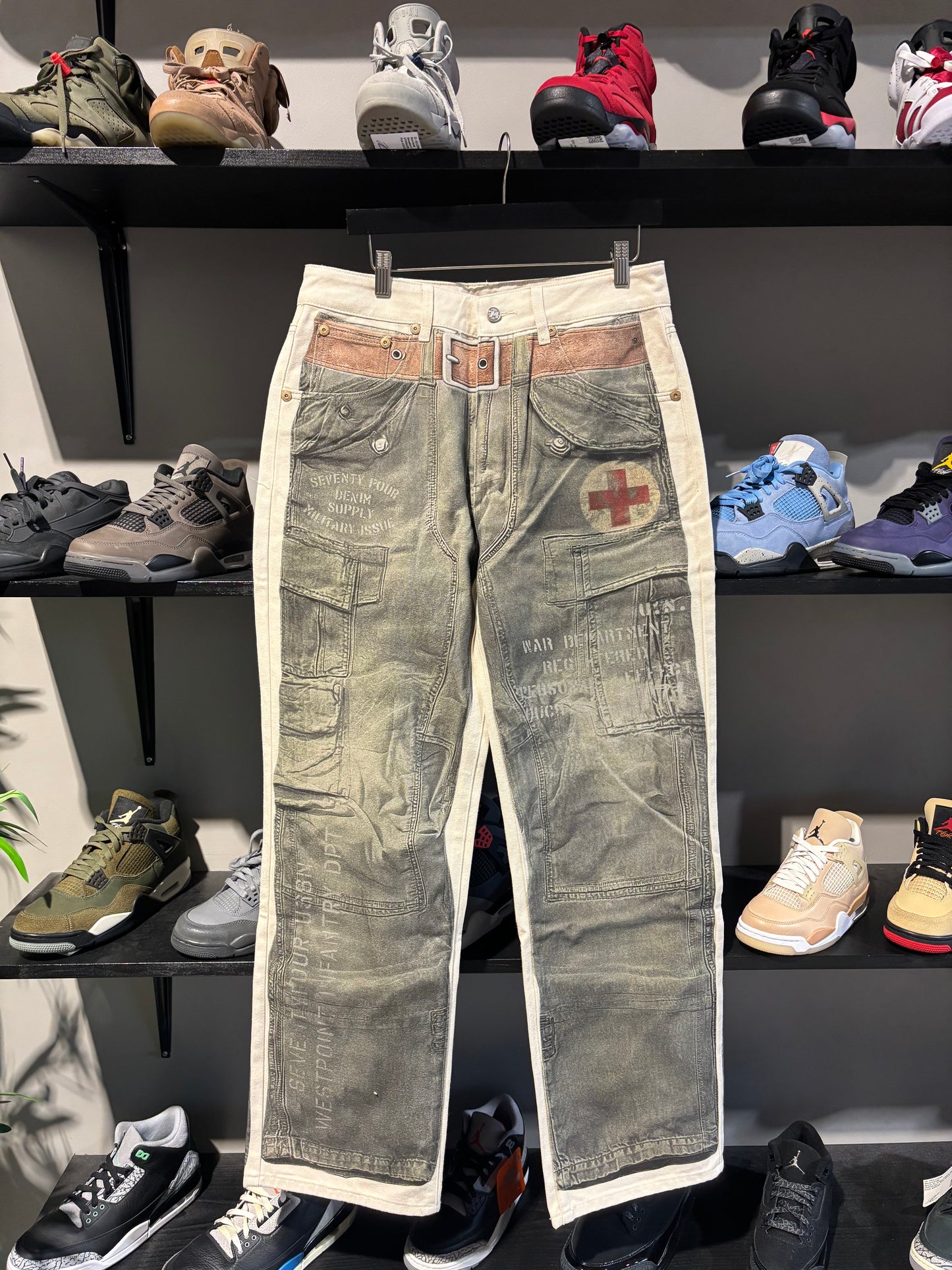 74 Is War Military Denim Pants