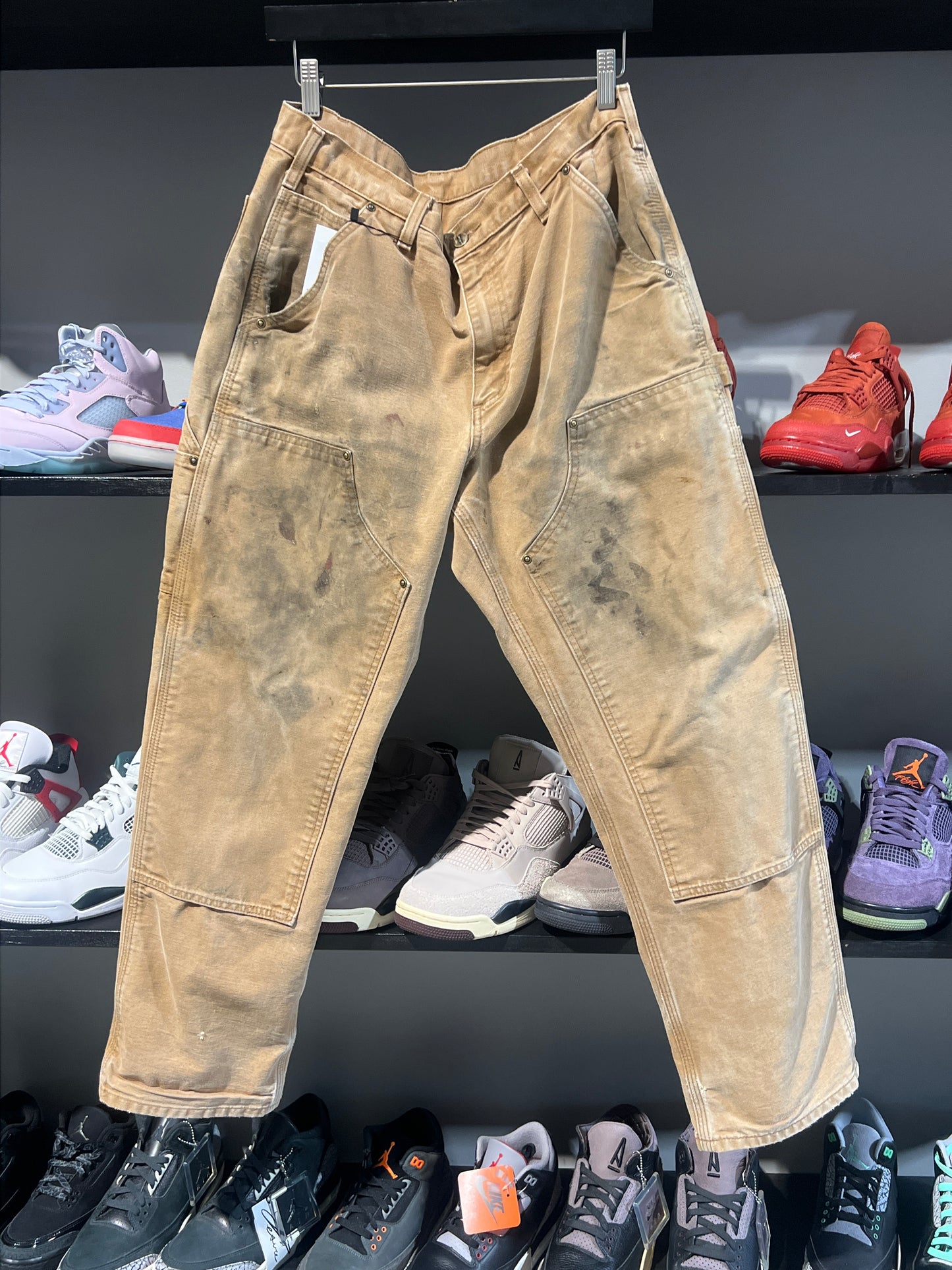 Vintage carhartt khaki double knees 1