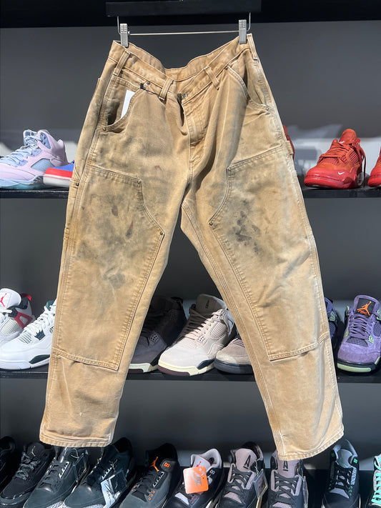 Vintage carhartt khaki double knees 1