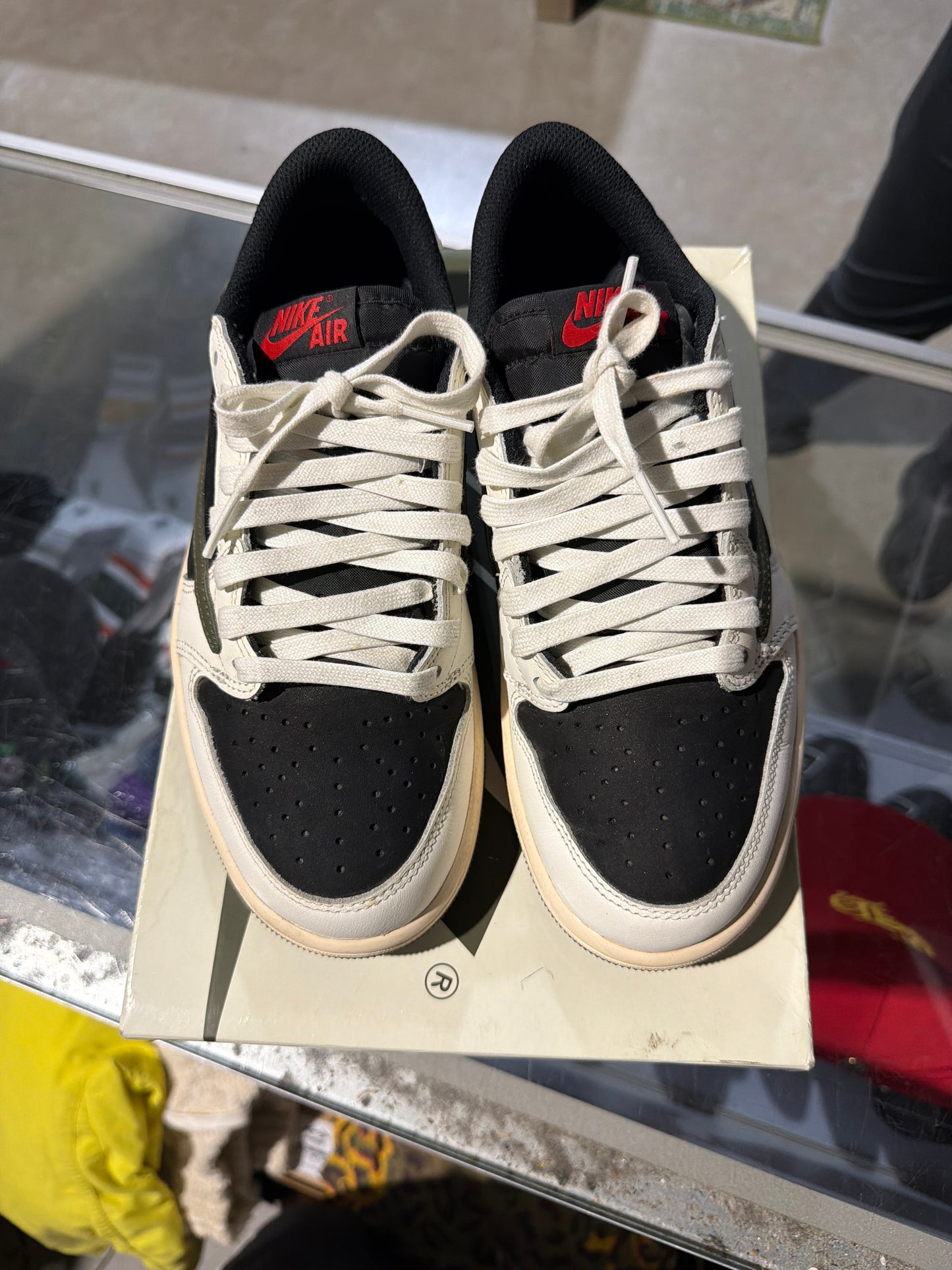 Jordan 1 Travis Scott Olive Used Sz 7.5W