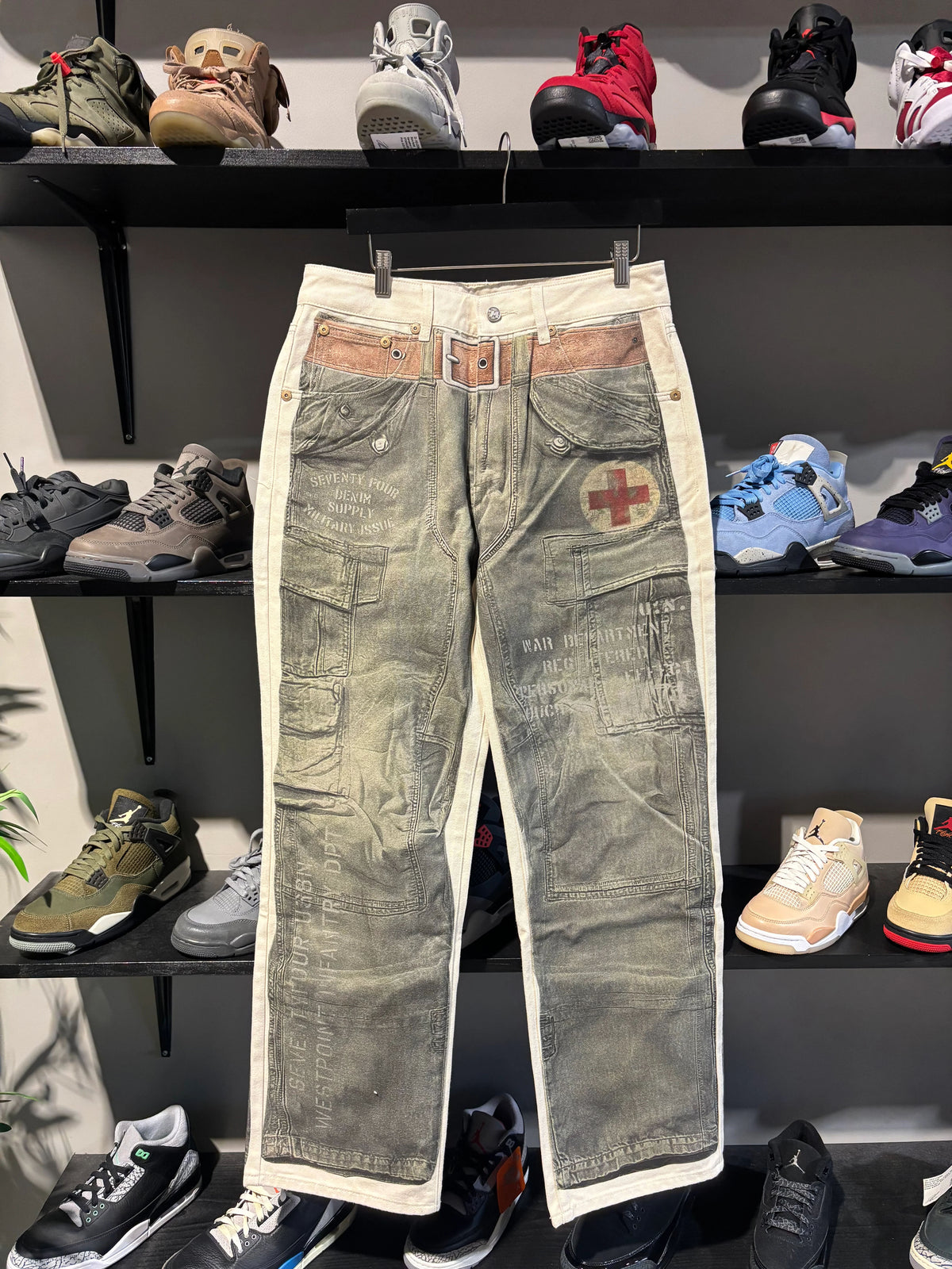 74 Is War Military Denim Pants
