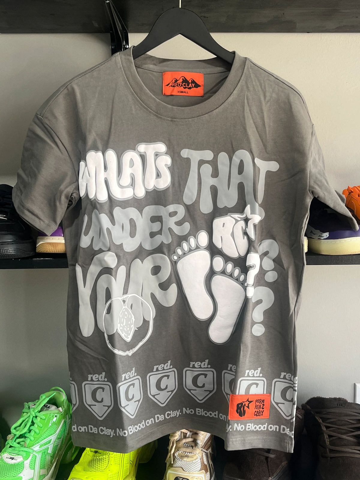 Red Clay WDUYF Heavy Weight T-shirt - Gray