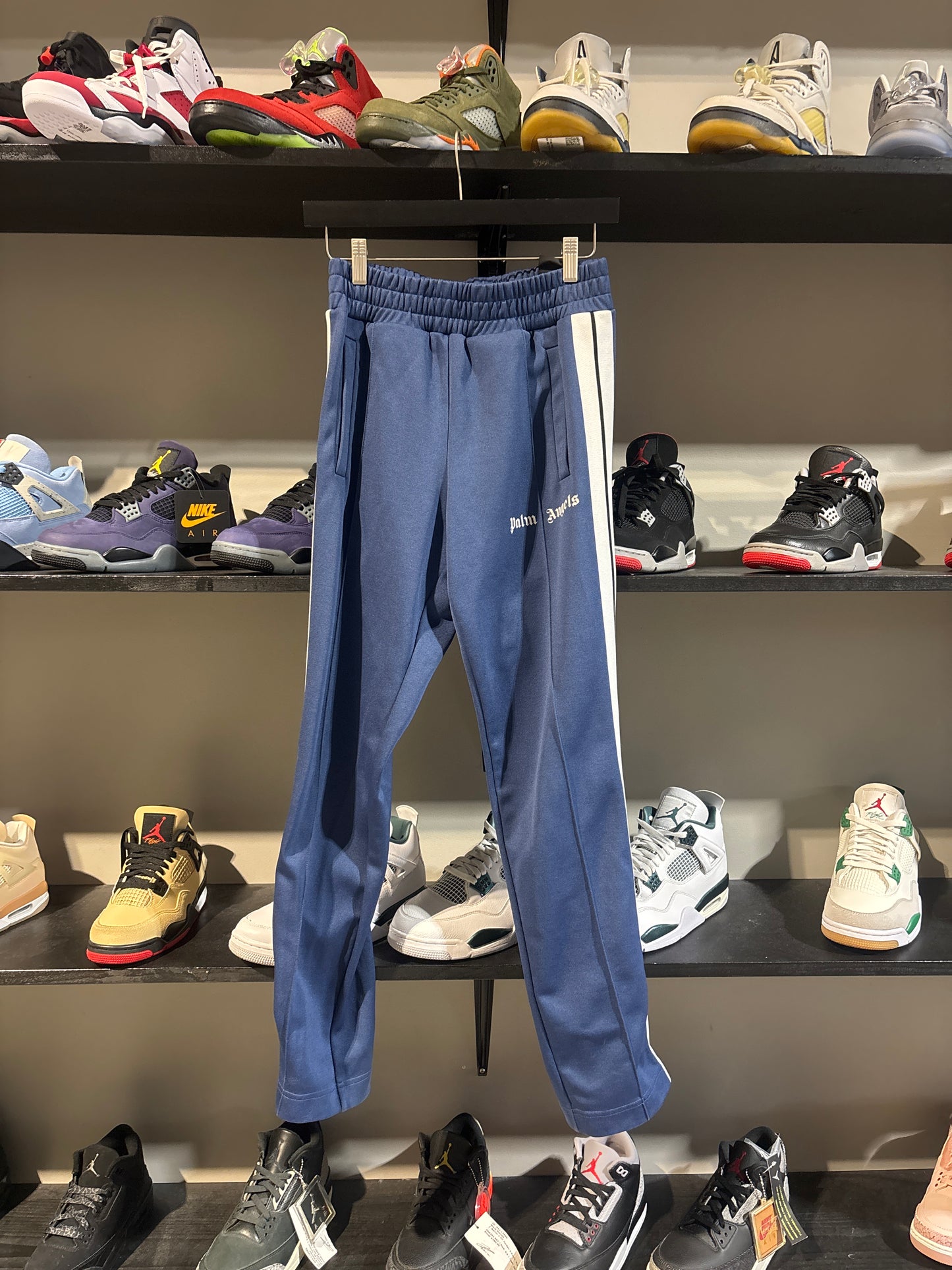Palm Angels Navy/White Track Pants sz S