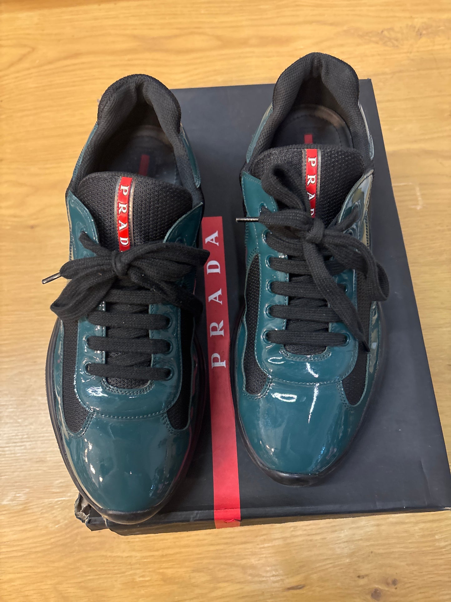 PRADA CUP OXIDIZED GREEN USED SZ 10