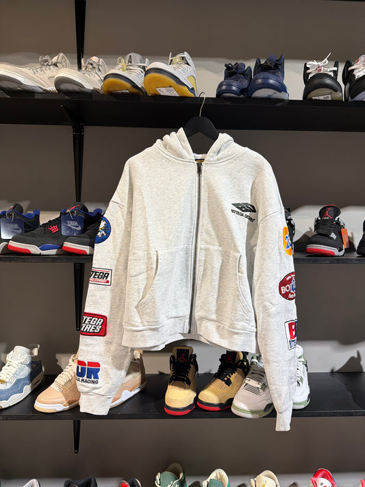 bottega desires patch zipup grey