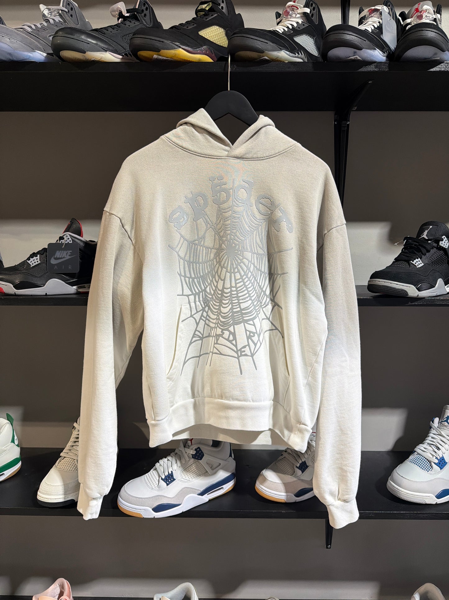 SP5DER GREY OMBRE HOODIE SZ S
