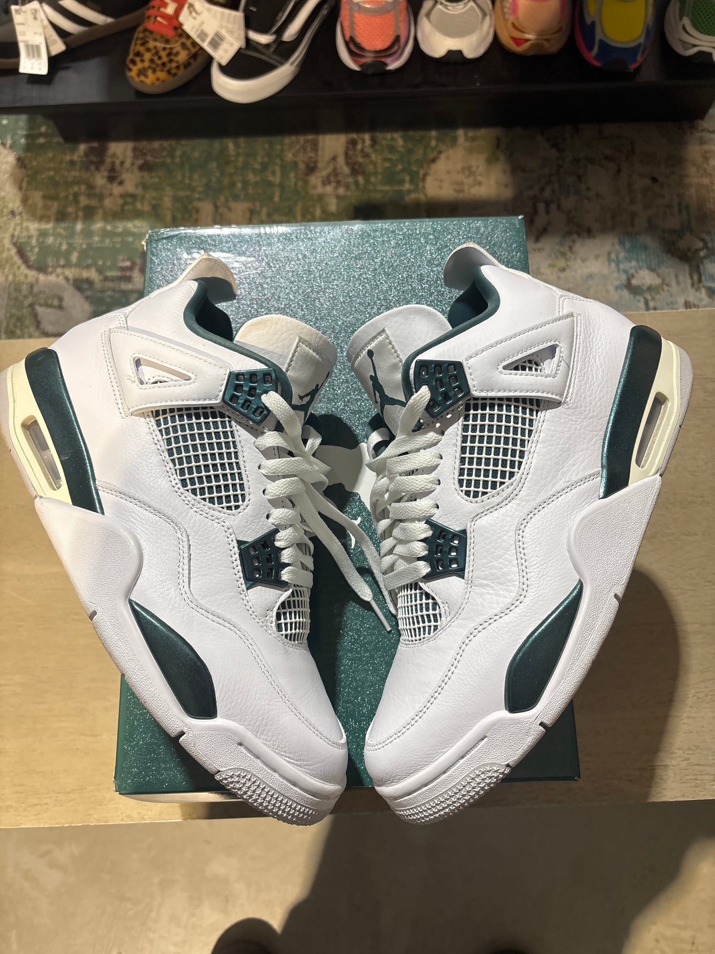 Jordan 4 Oxidized Green Used Sz 9.5