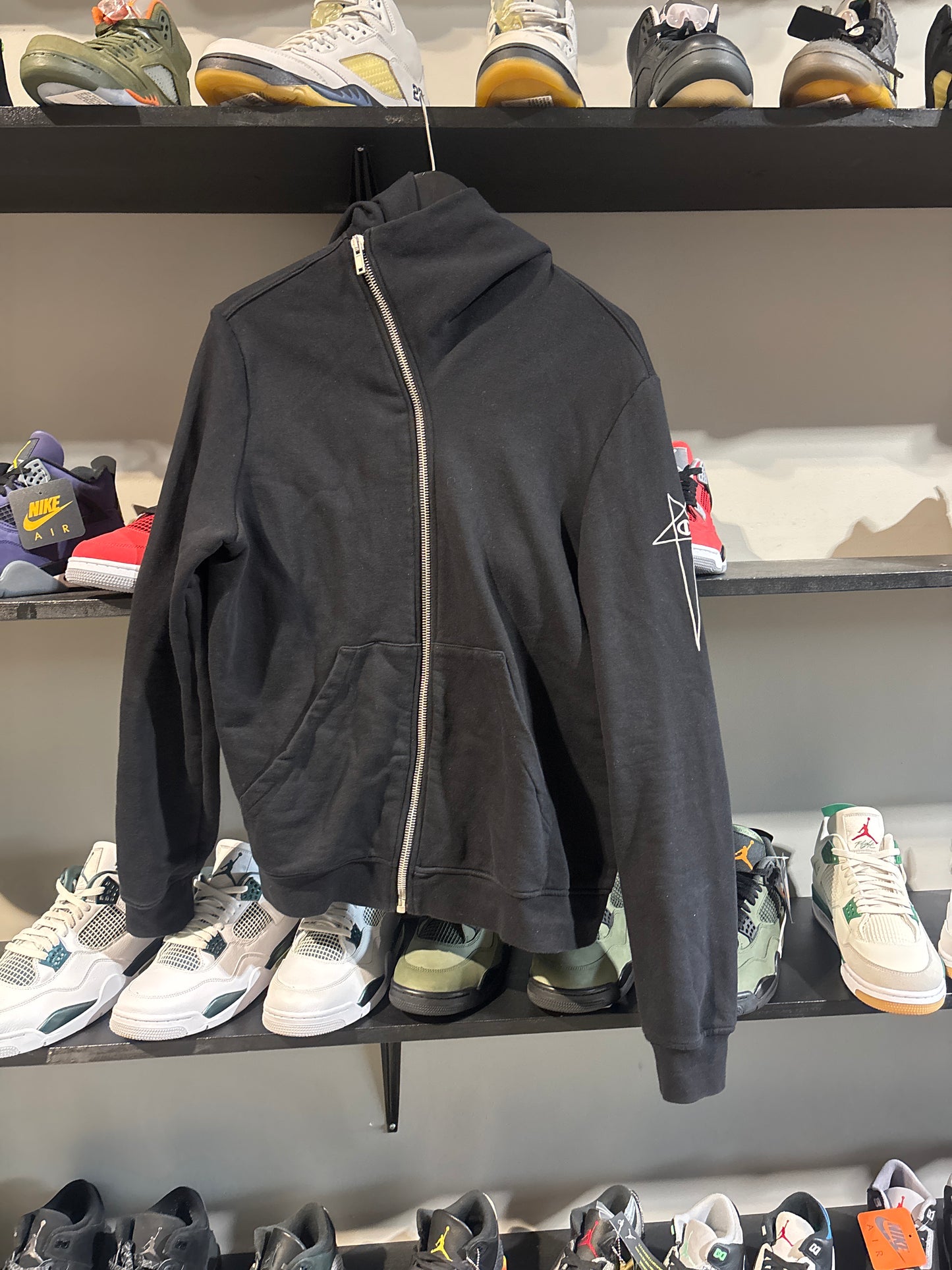 Rick Owens x Champion Black Zipup Sz L