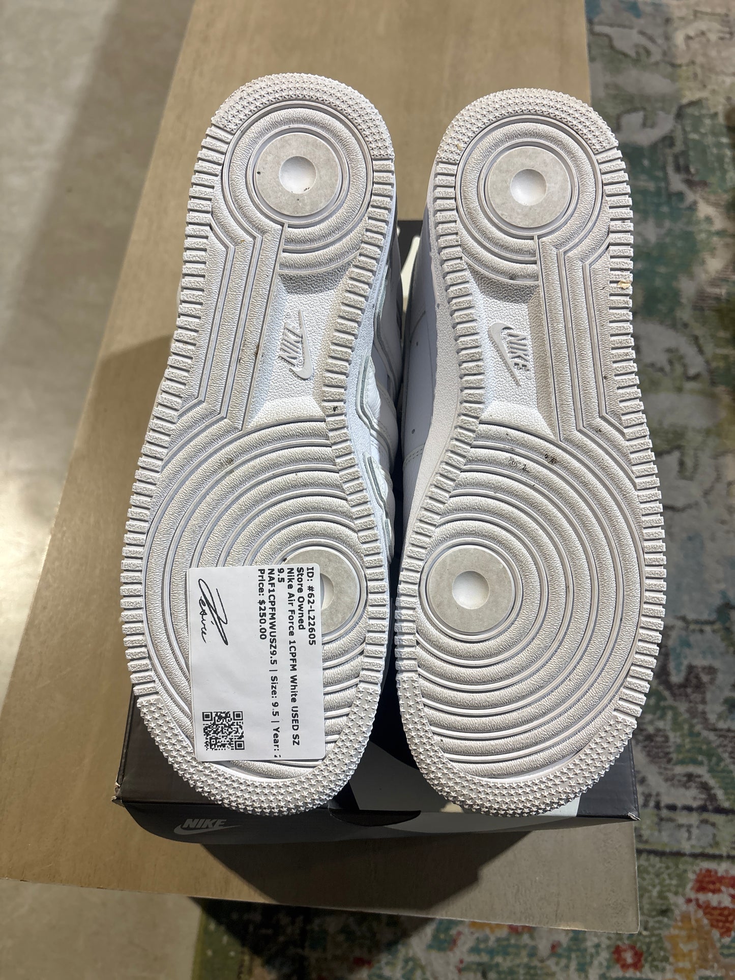Nike Air Force 1CPFM White USED SZ 9.5