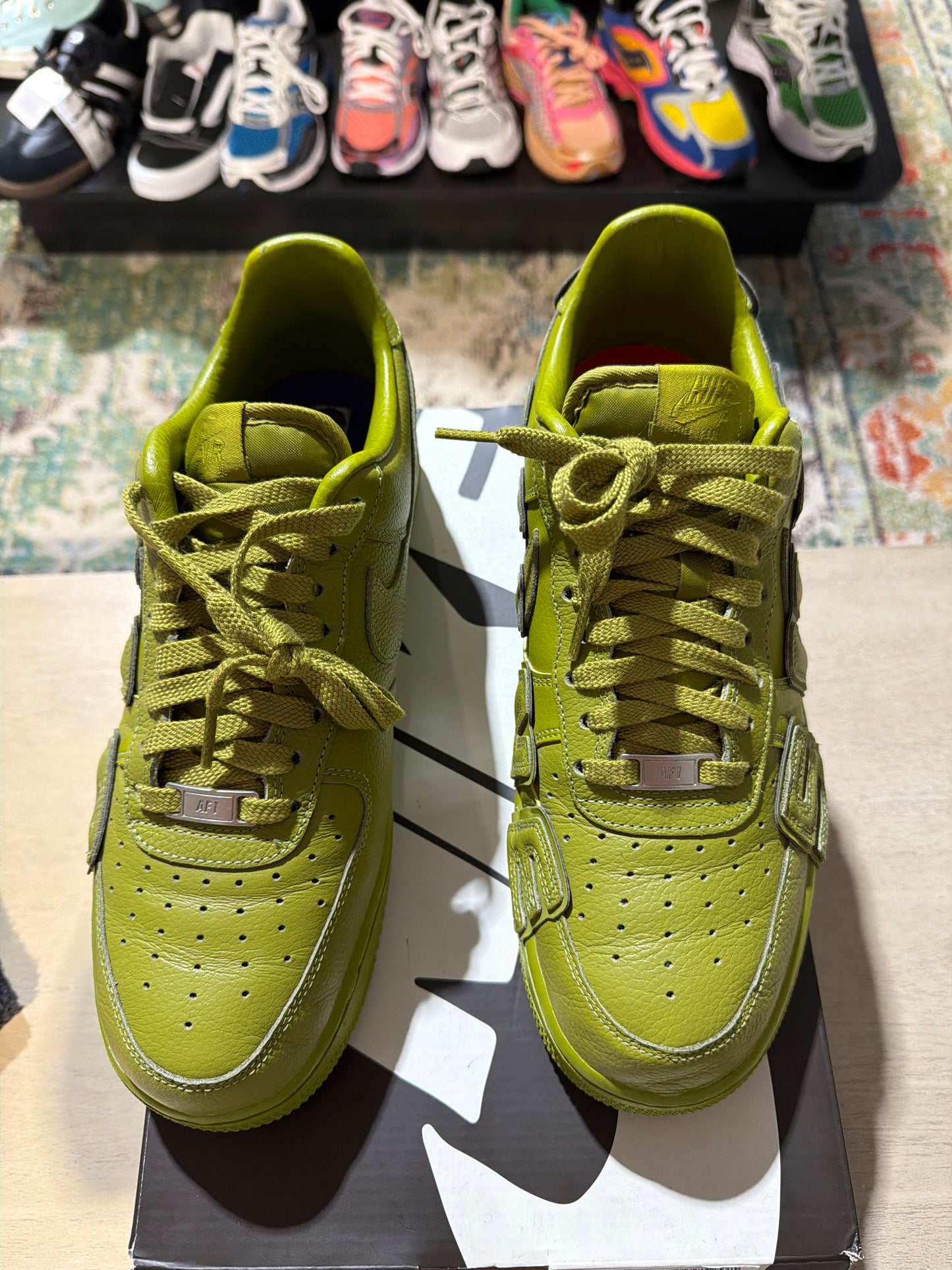 nike af1 cpfm moss used sz 9.5