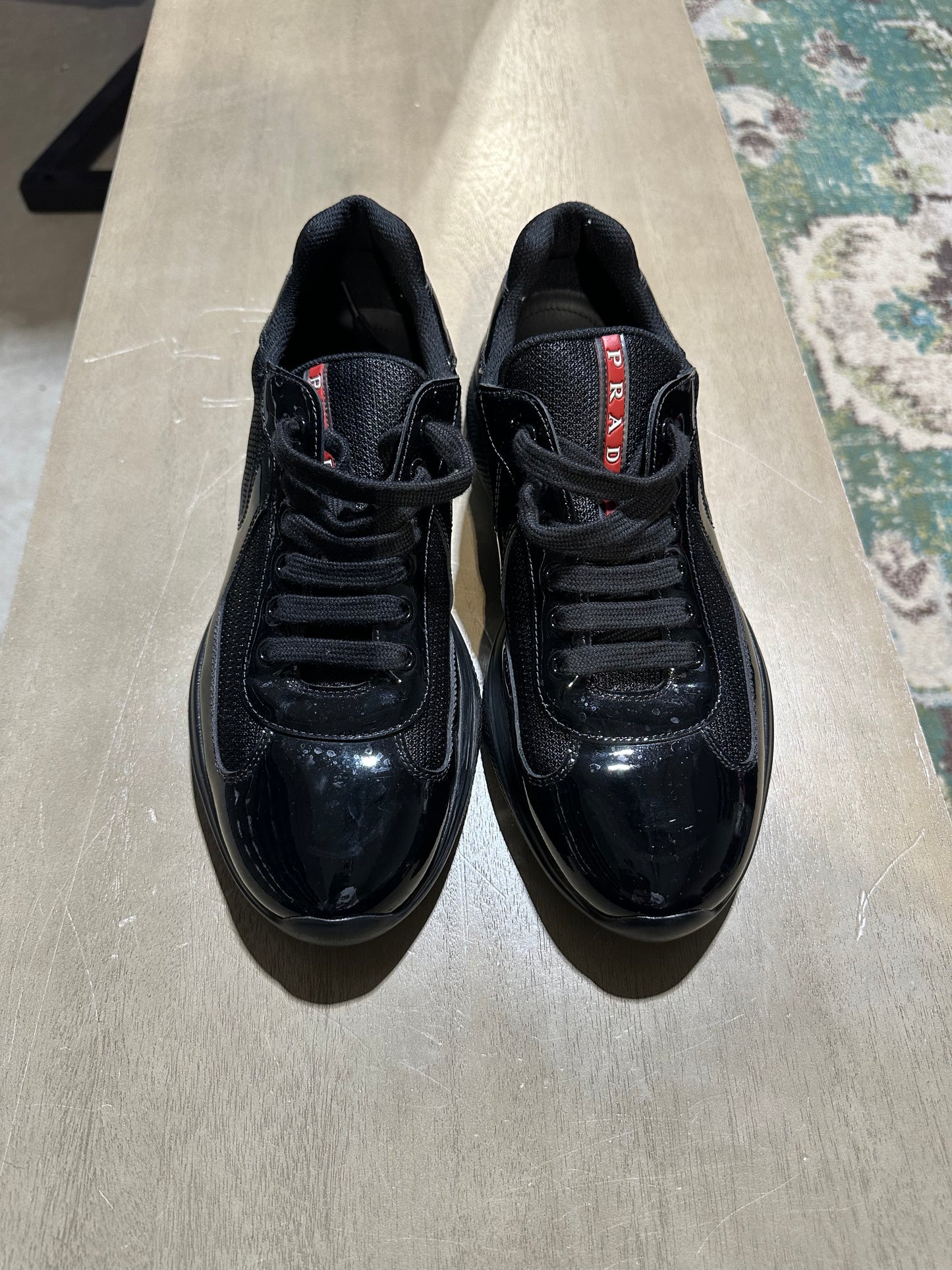 Prada Cup Black/Black Used Sz 7 NB
