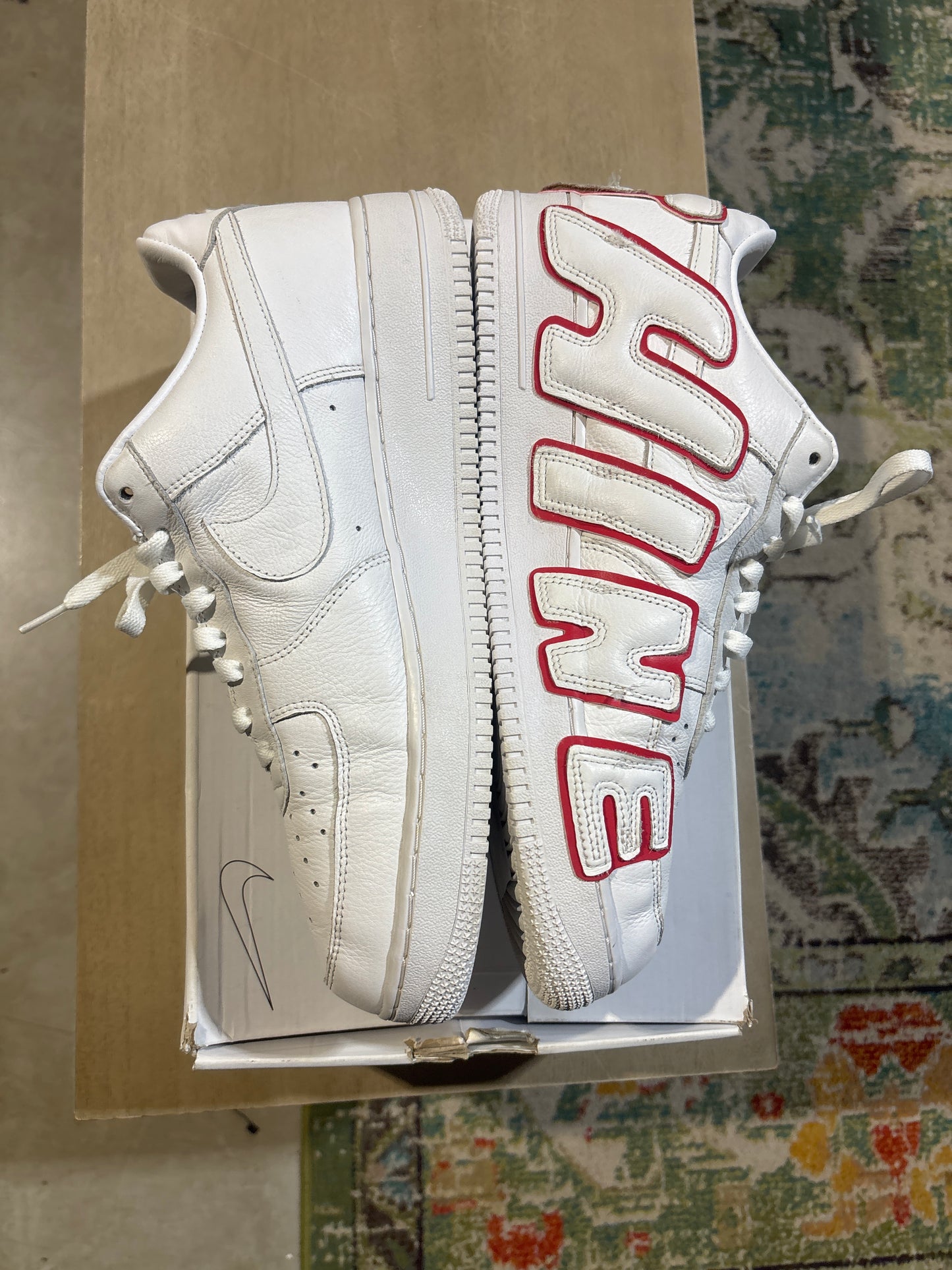 Nike AF1 CPFM Red/White Used Sz 12
