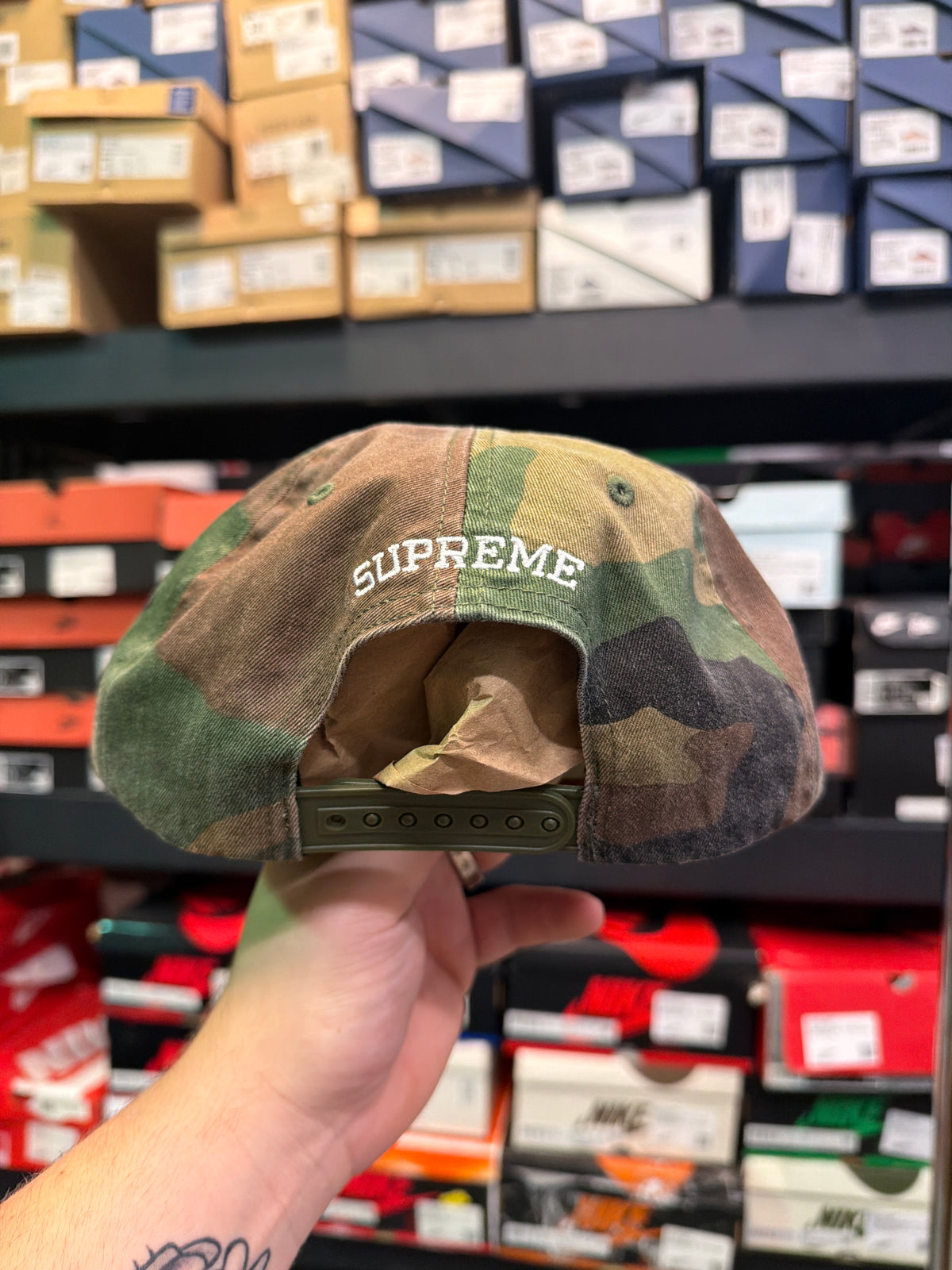 Supreme Painted 5-Panel Hat Camo