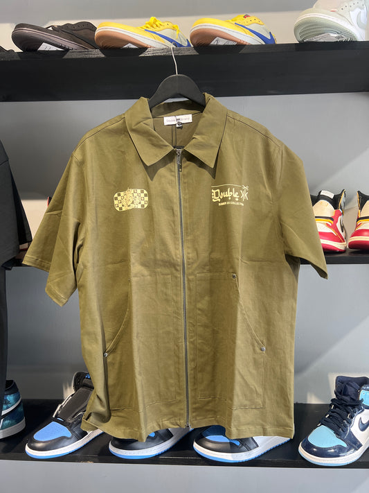 Double K Olive Zip Up