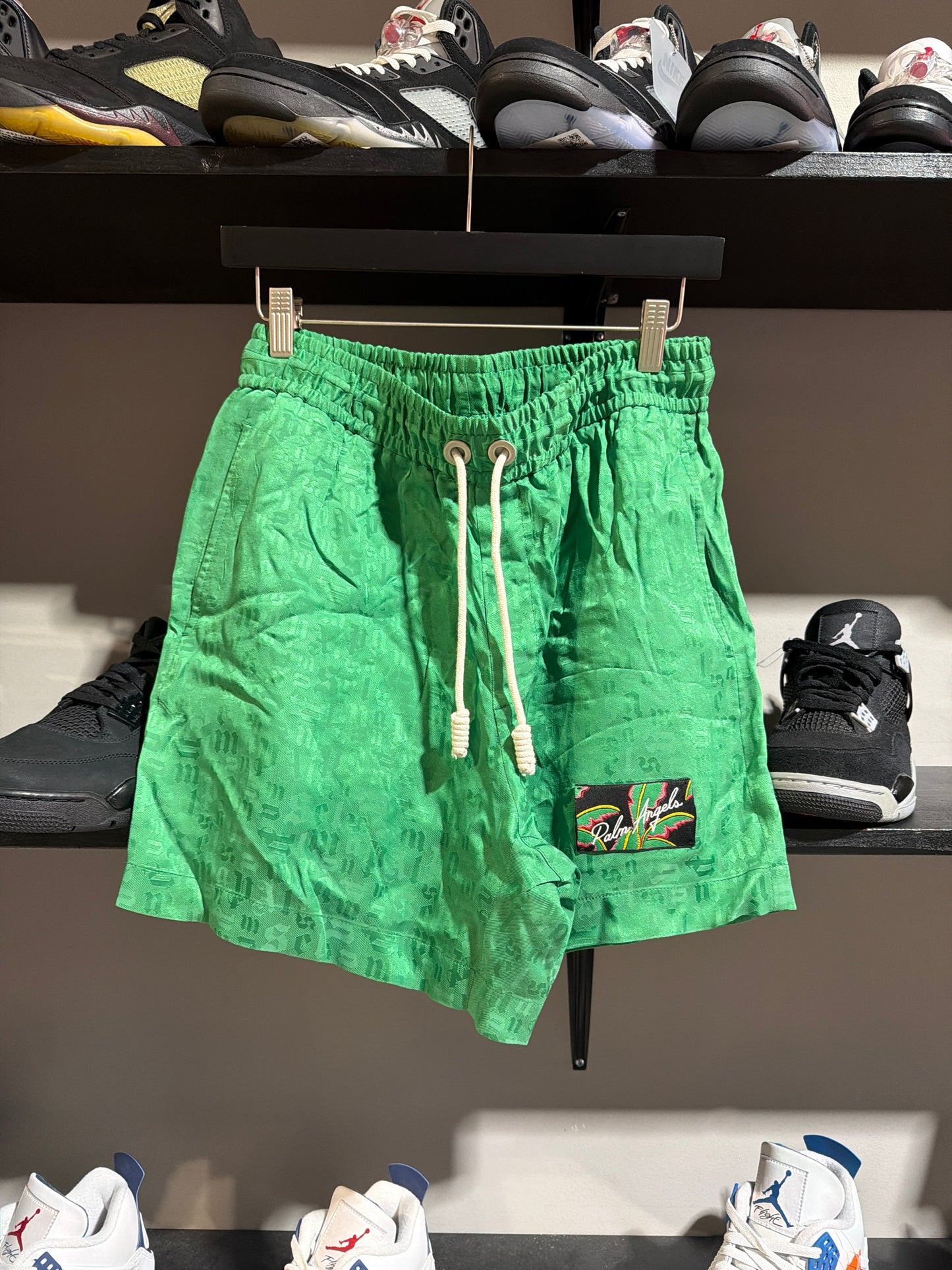Palm Angels Green ALP Shorts Sz L