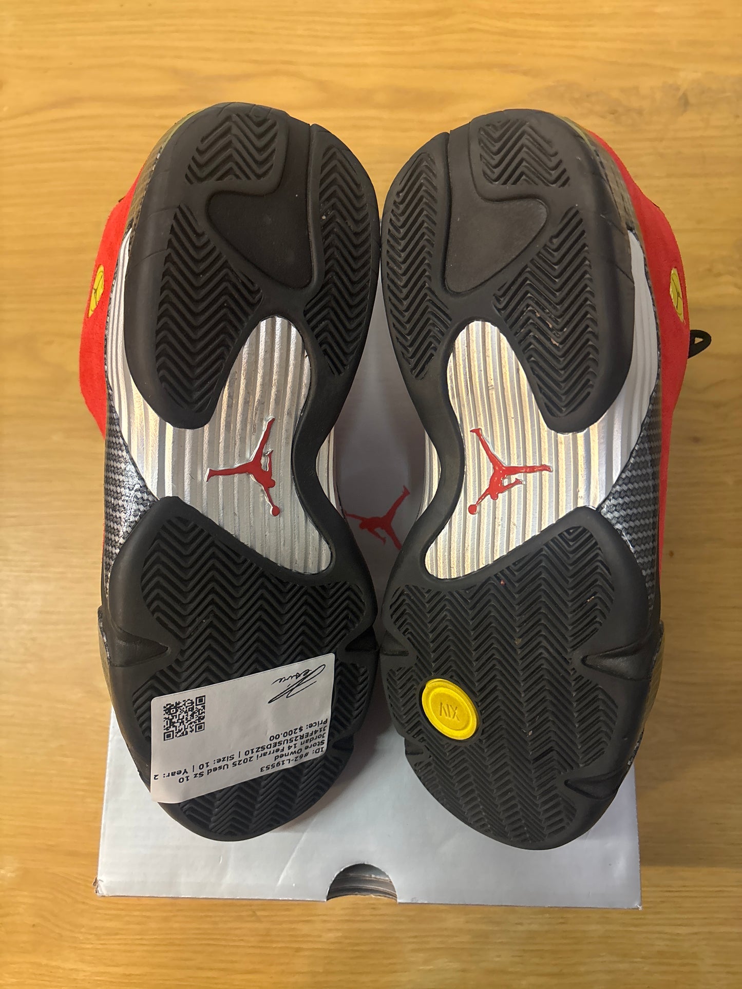 Jordan 14 Ferrari 2025 Used Sz 10