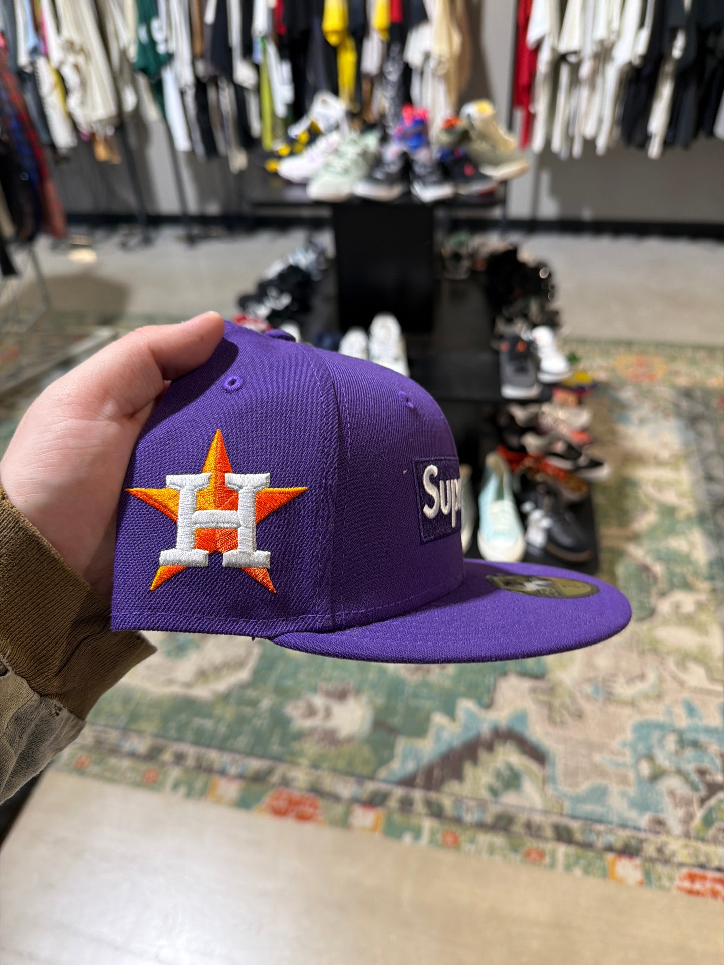 Supreme Bogo Hat Purple Astros Hat