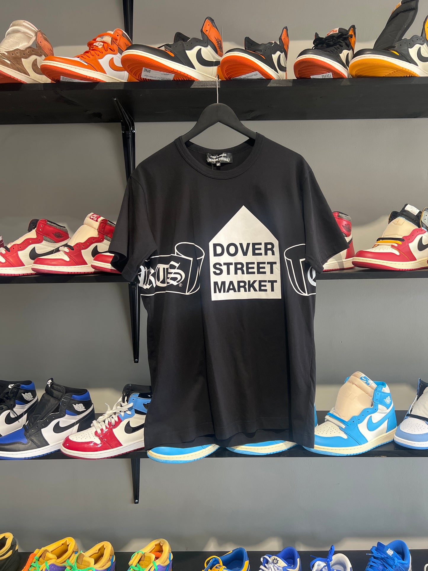 CHROME HEARTS X CDG BLACK TEE SS