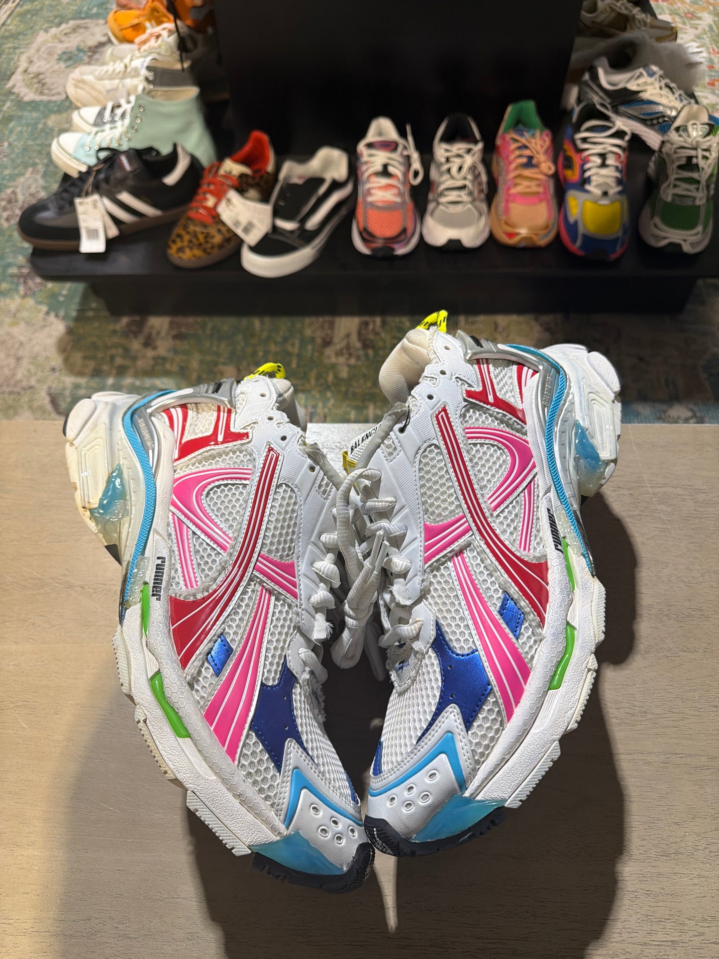 Balenciaga Runner Multi Color Used Sz 13 NB