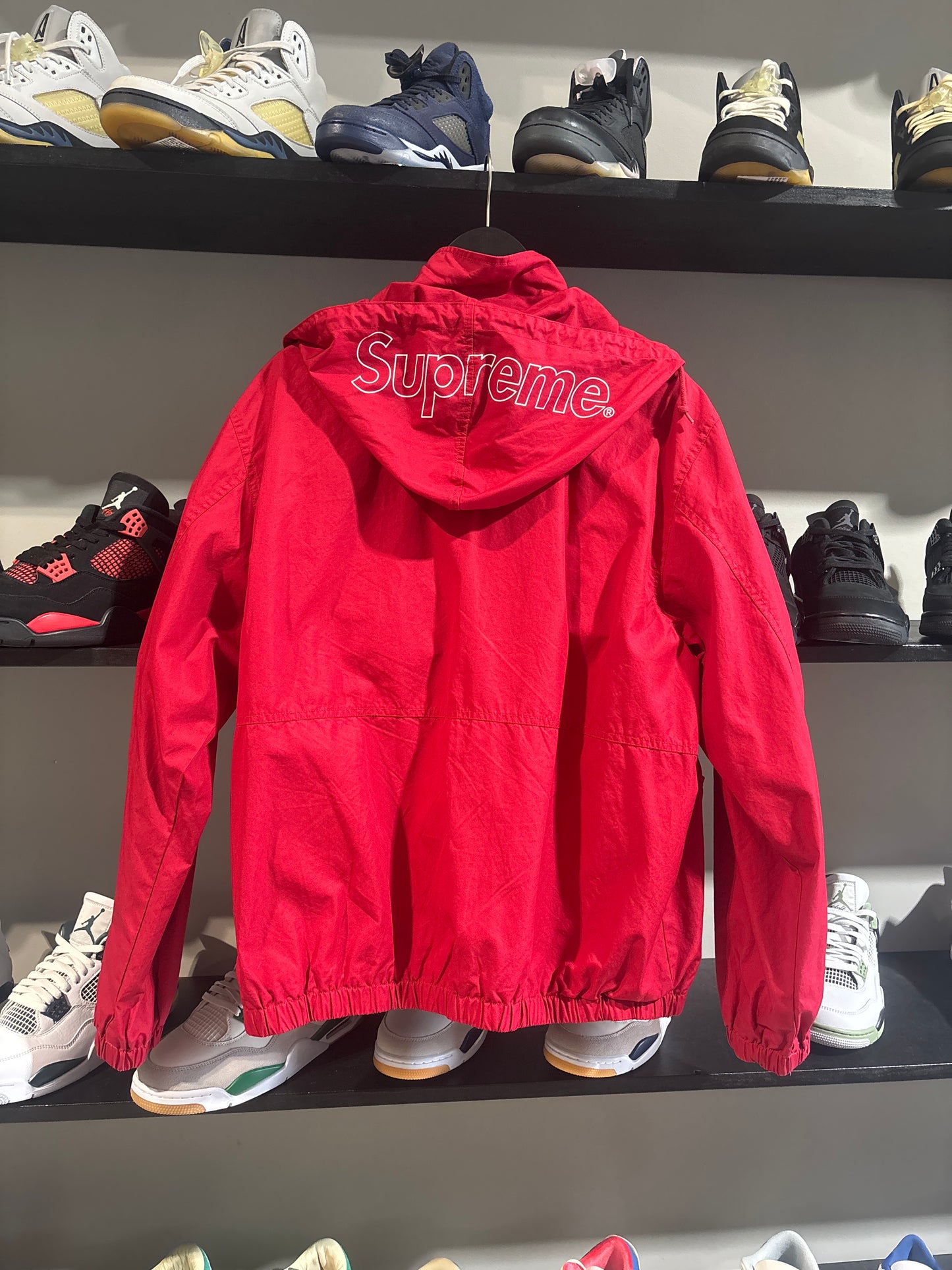 Supreme Red Zip Up Jacket