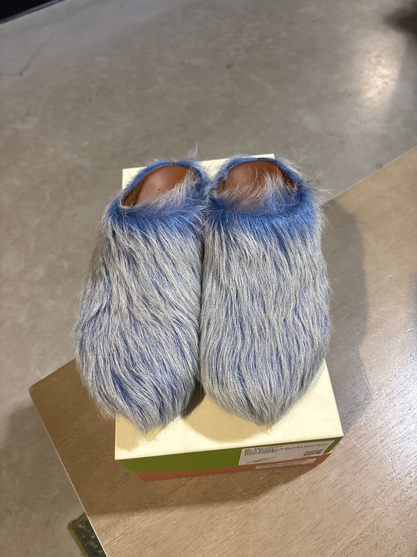 Marni Fussbett Slide Used Blue Sz 7