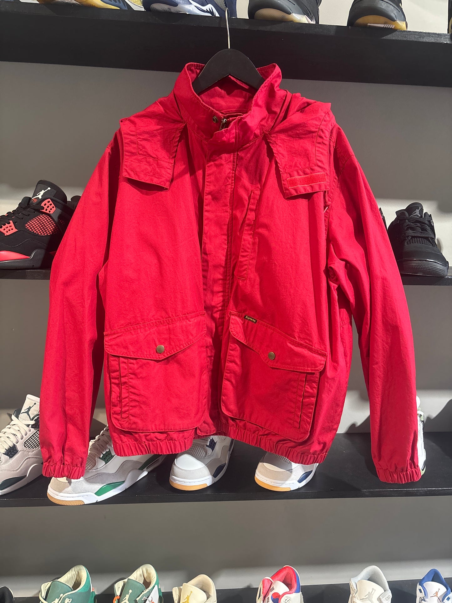 Supreme Red Zip Up Jacket