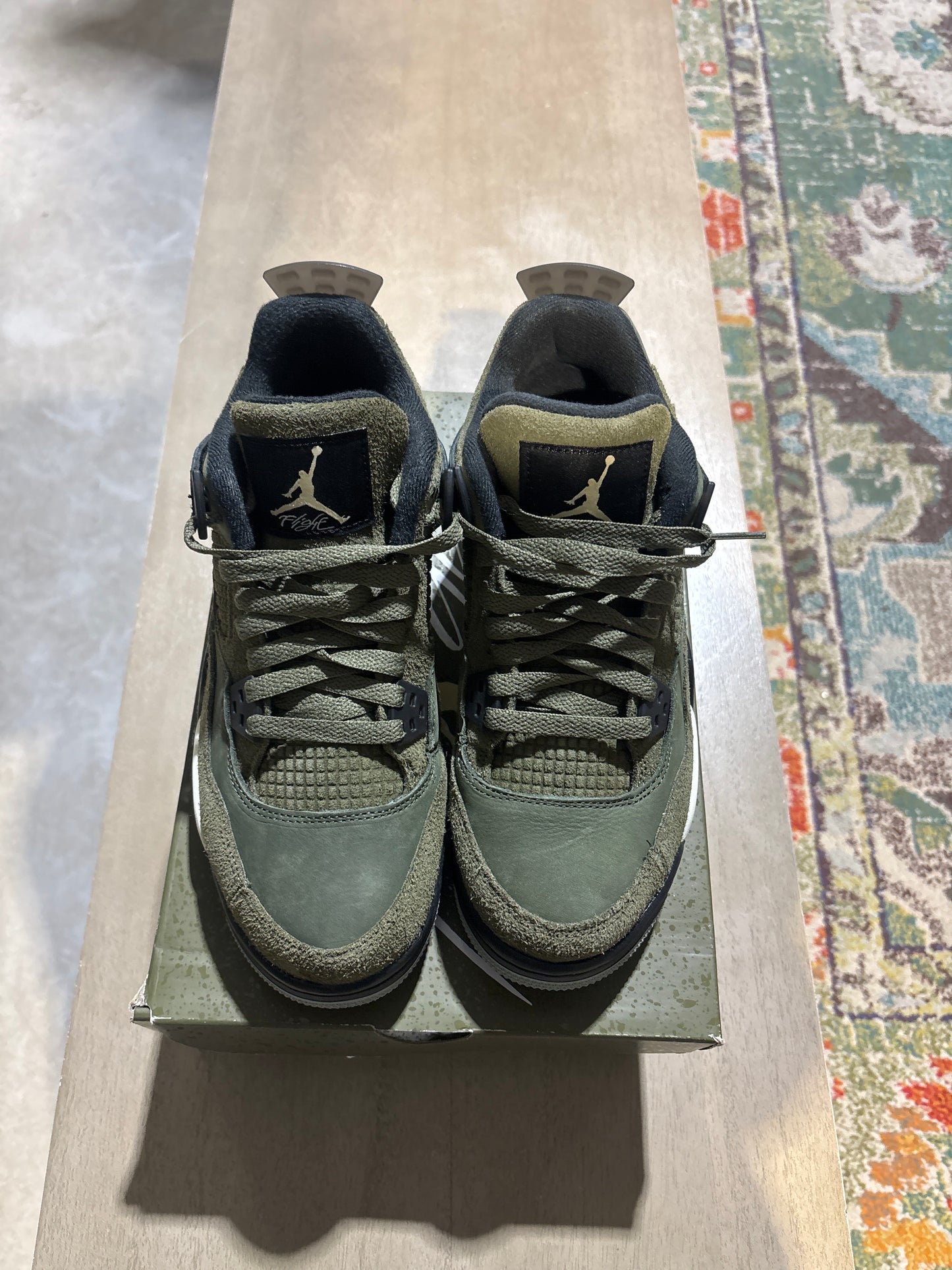 Jordan 4 Craft Olive Used Sz 7Y