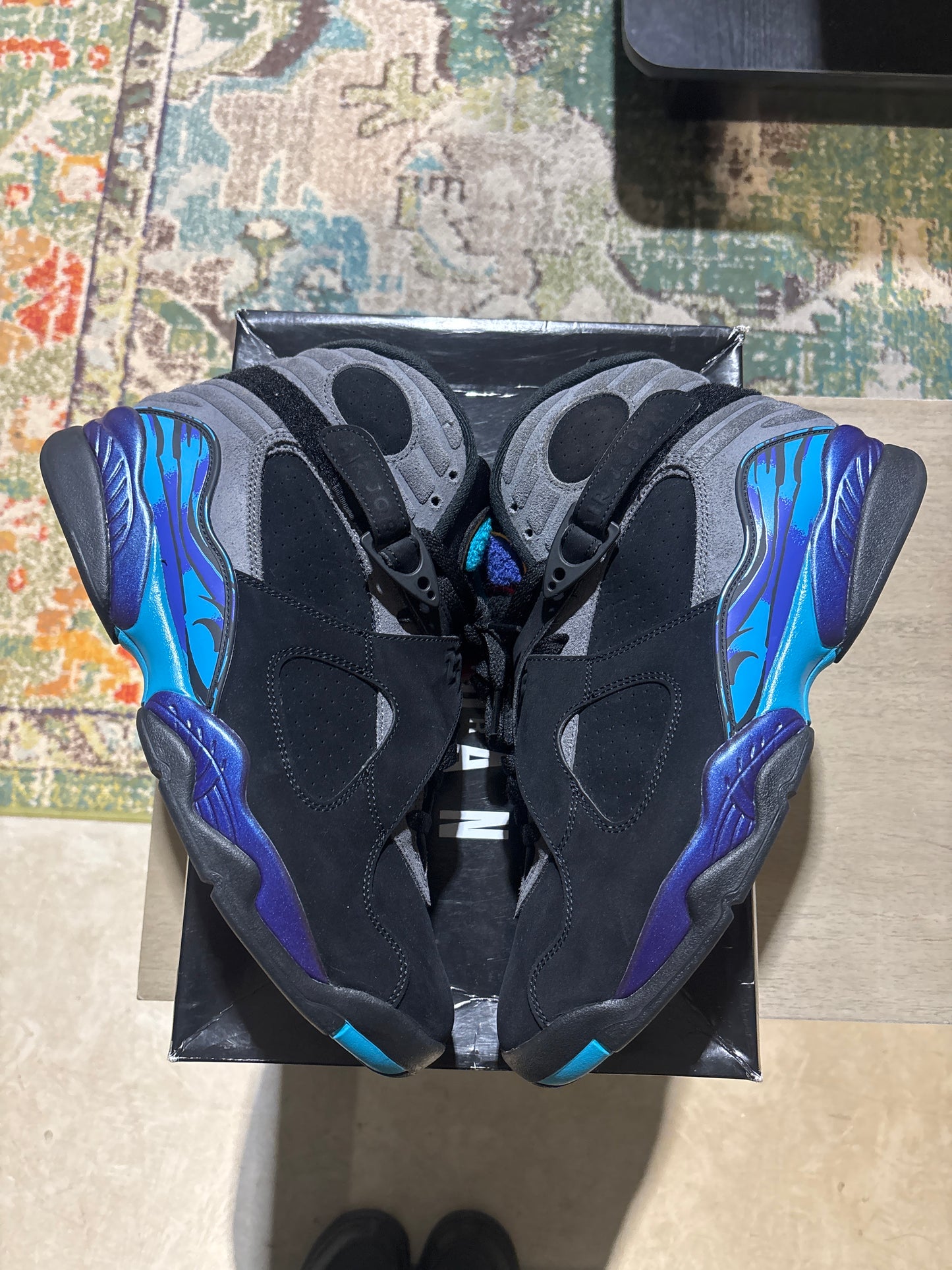 Jordan aqua 8 used sz 11