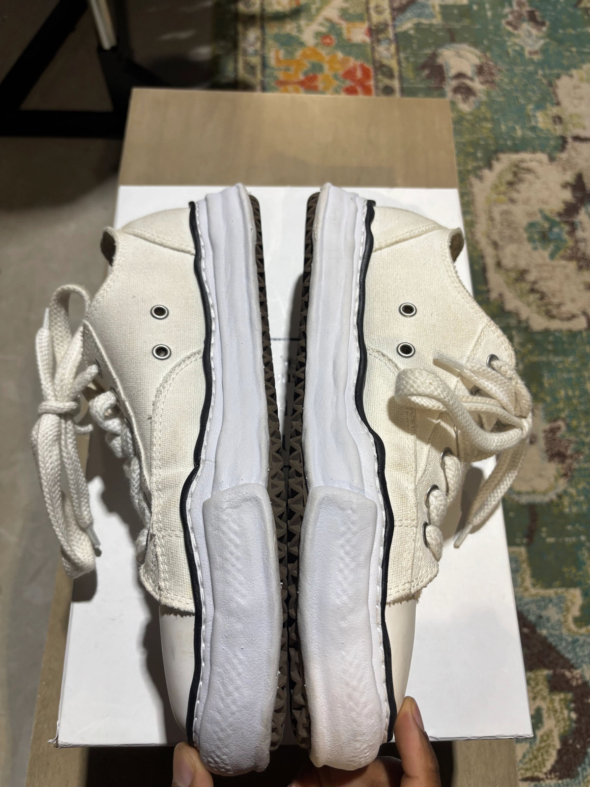 Maison Mihara White/Black Used Sz 13 - Pre-Owned