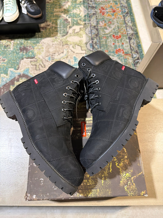Supreme Timberland 2025 Black Used Sz 10.5 - Pre-Owned