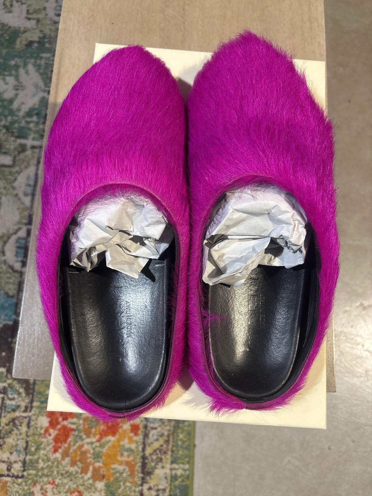 Marni Fussbett Slide Fuchsia Used Sz 12 - Pre-Owned
