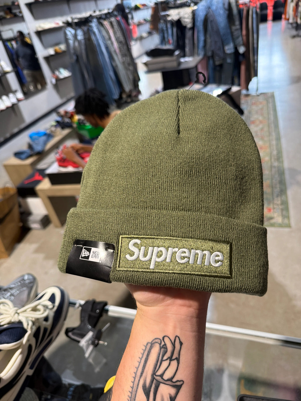 Olive Supreme Bogo Beanie