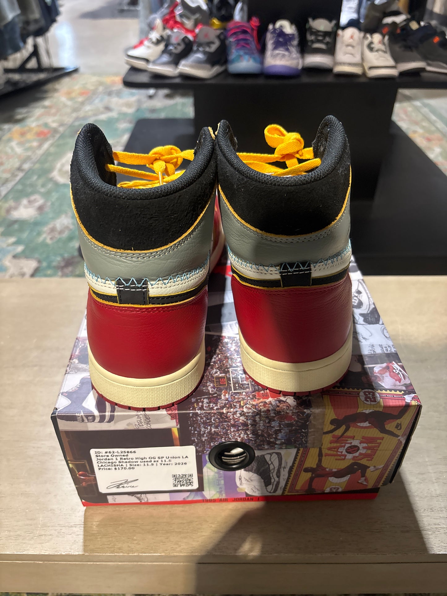 Jordan 1 Retro High OG SP Union LA Chicago Shadow used sz 11.5